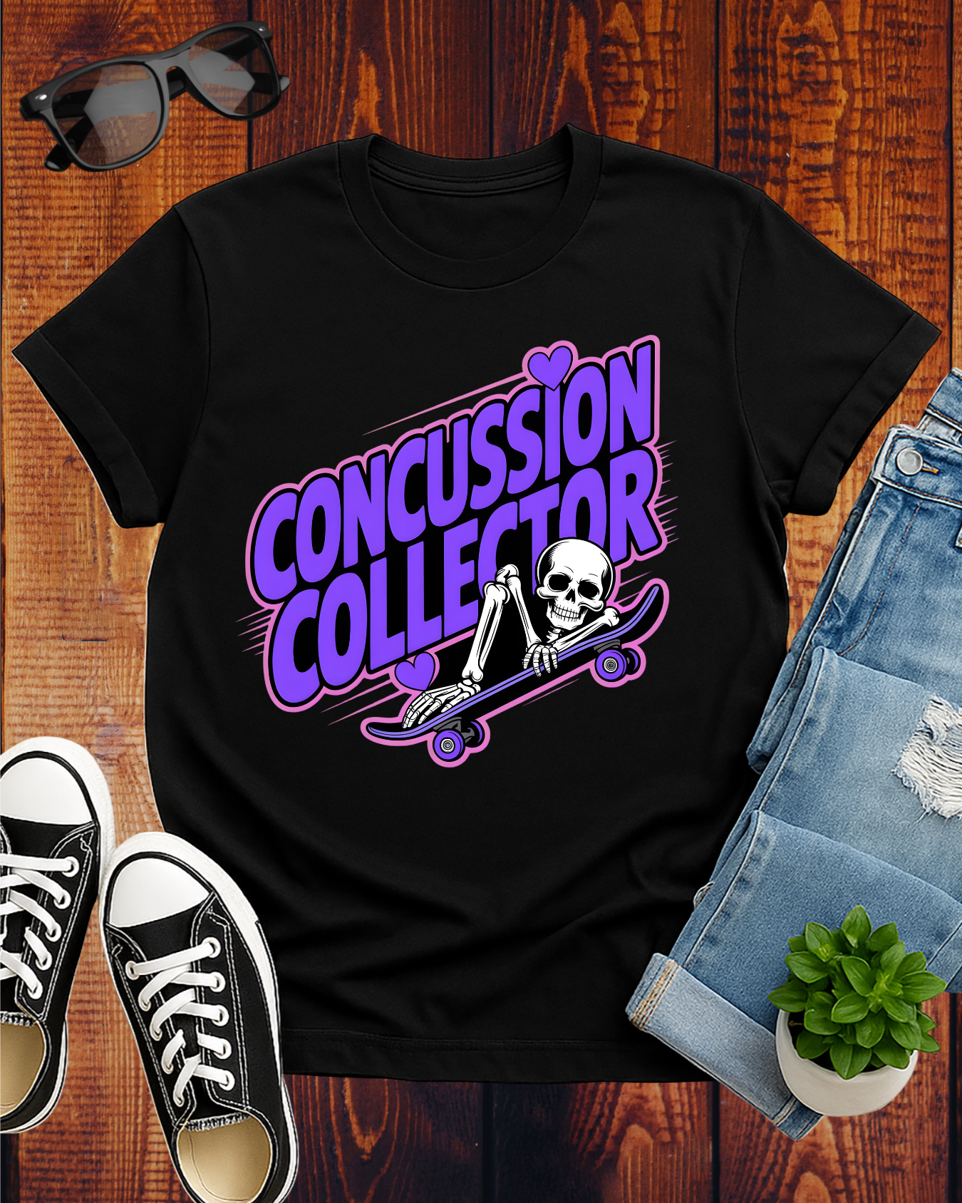 CONCUSSION COLLECTOR PURPLE T-Shirt