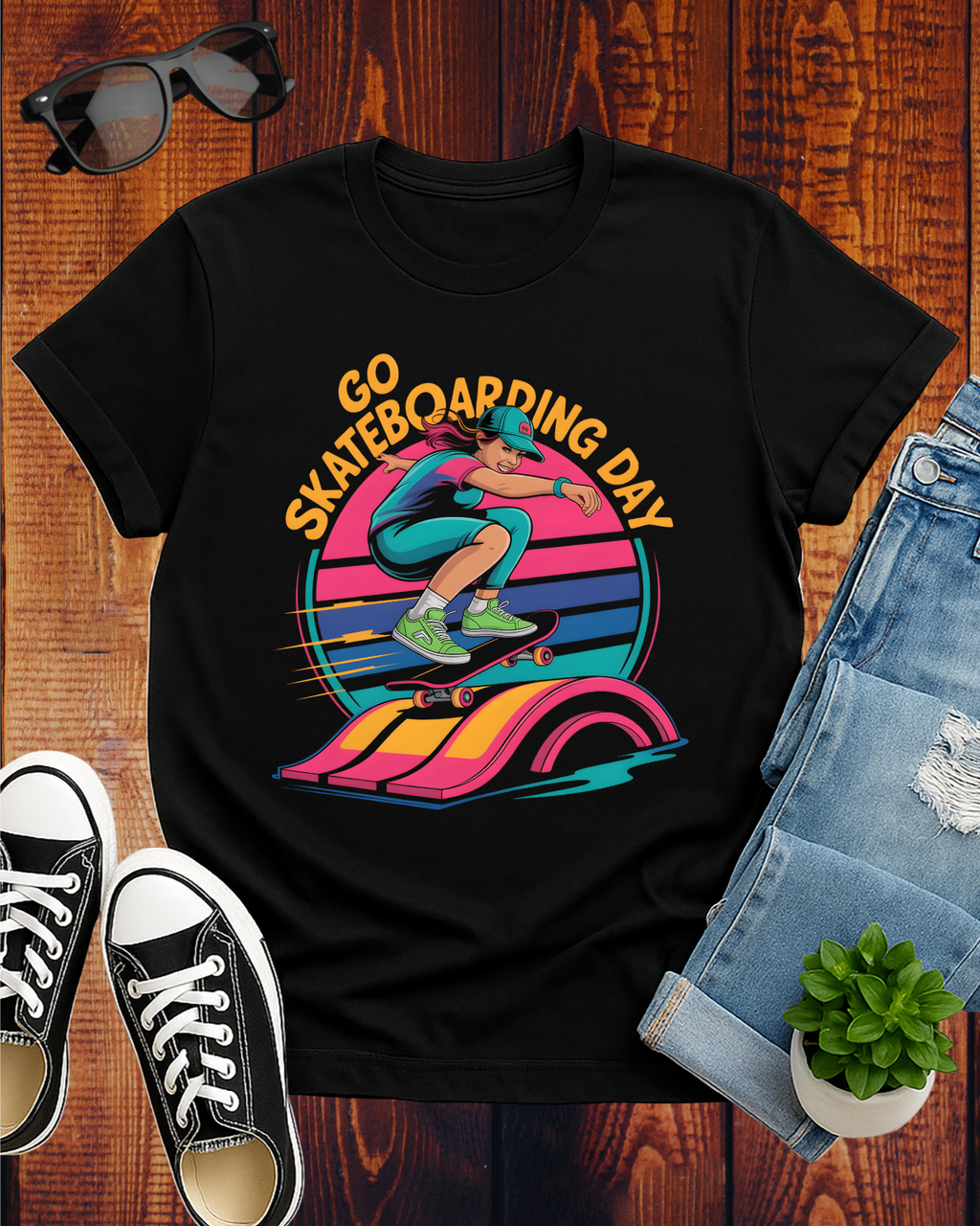 GO SKATEBOARDING DAY 3 T-Shirt