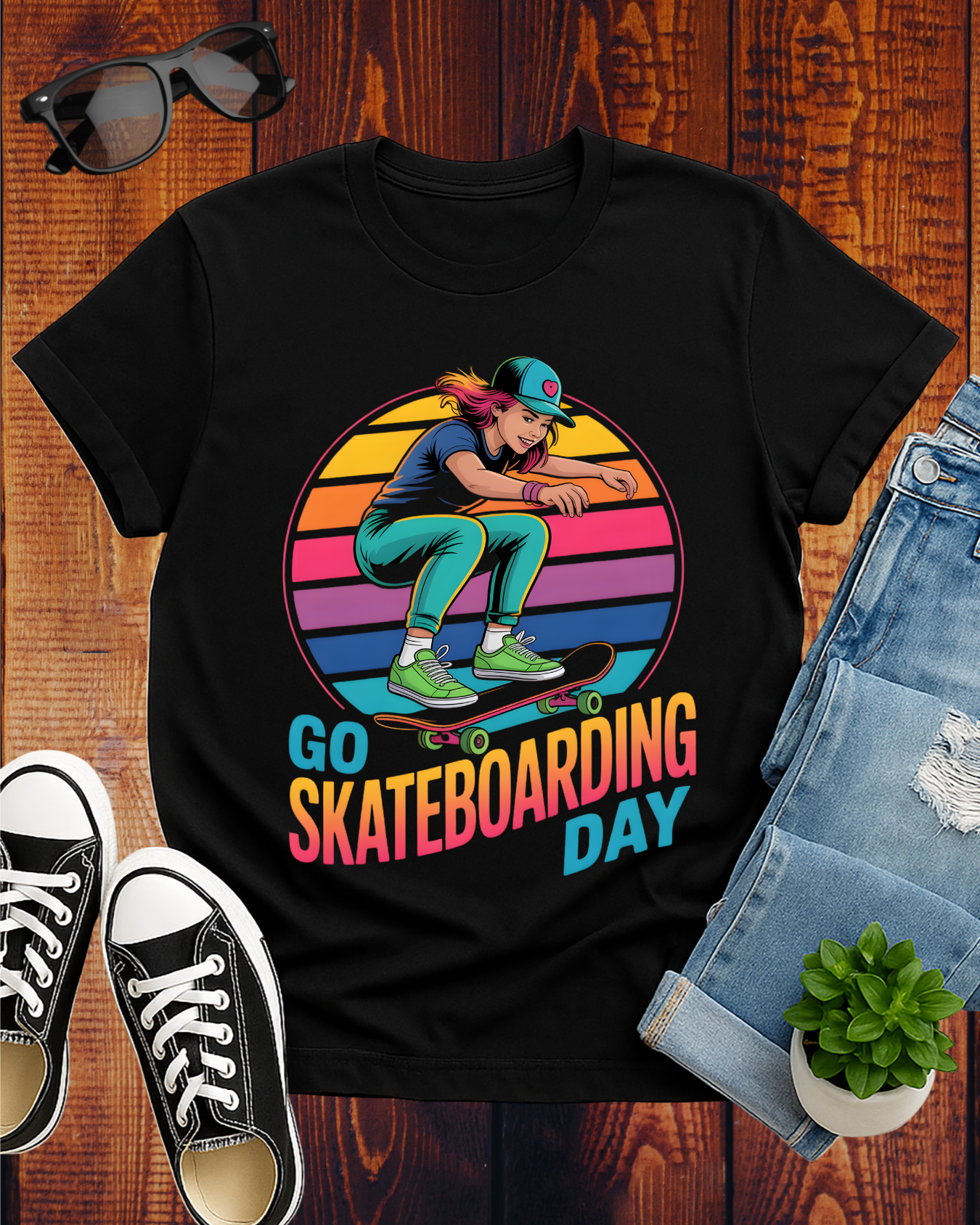 GO SKATEBOARDING DAY T-Shirt