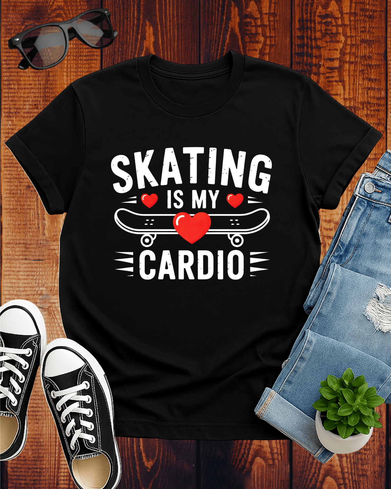 SKATING IS MY CARDIO T-Shirt