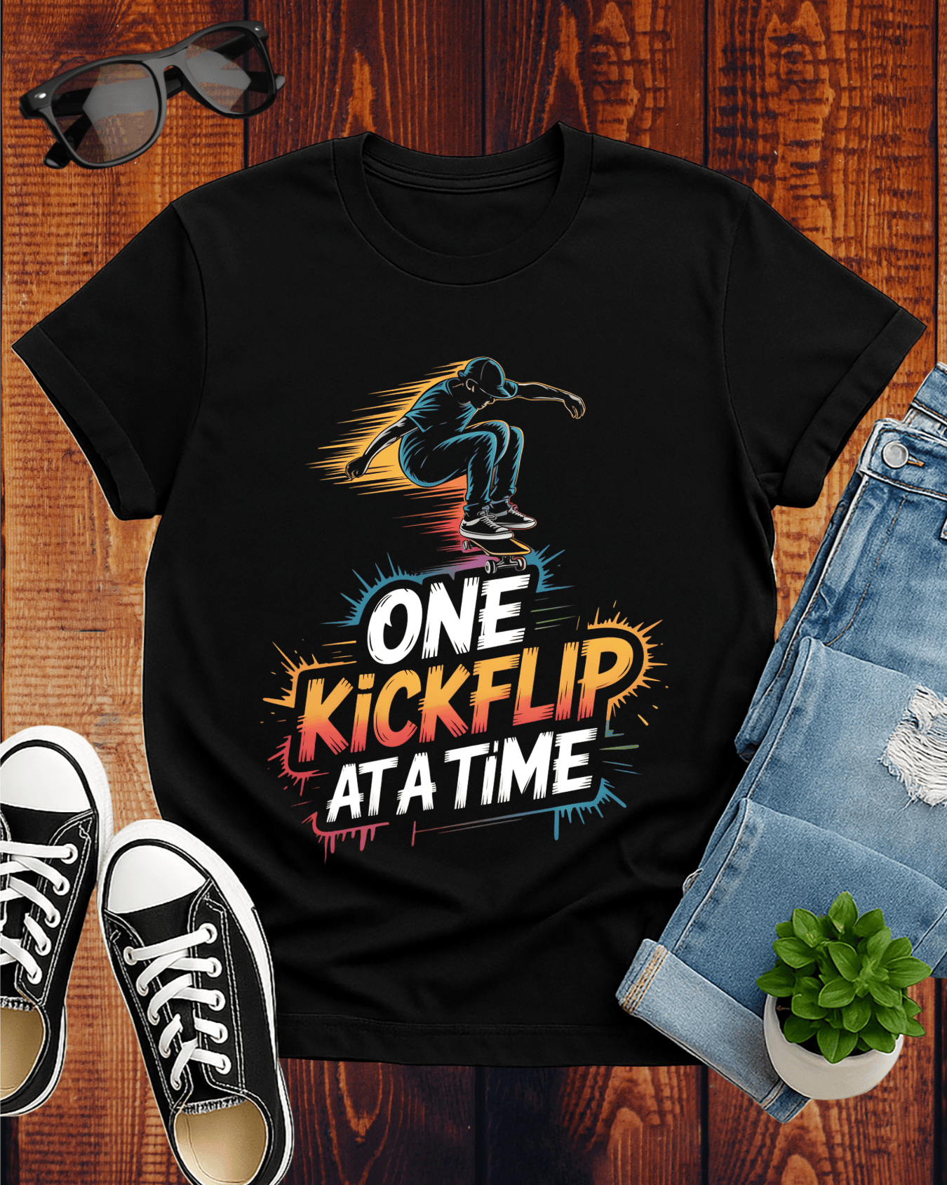 ONE KICKFLIP AT A TIME T-Shirt
