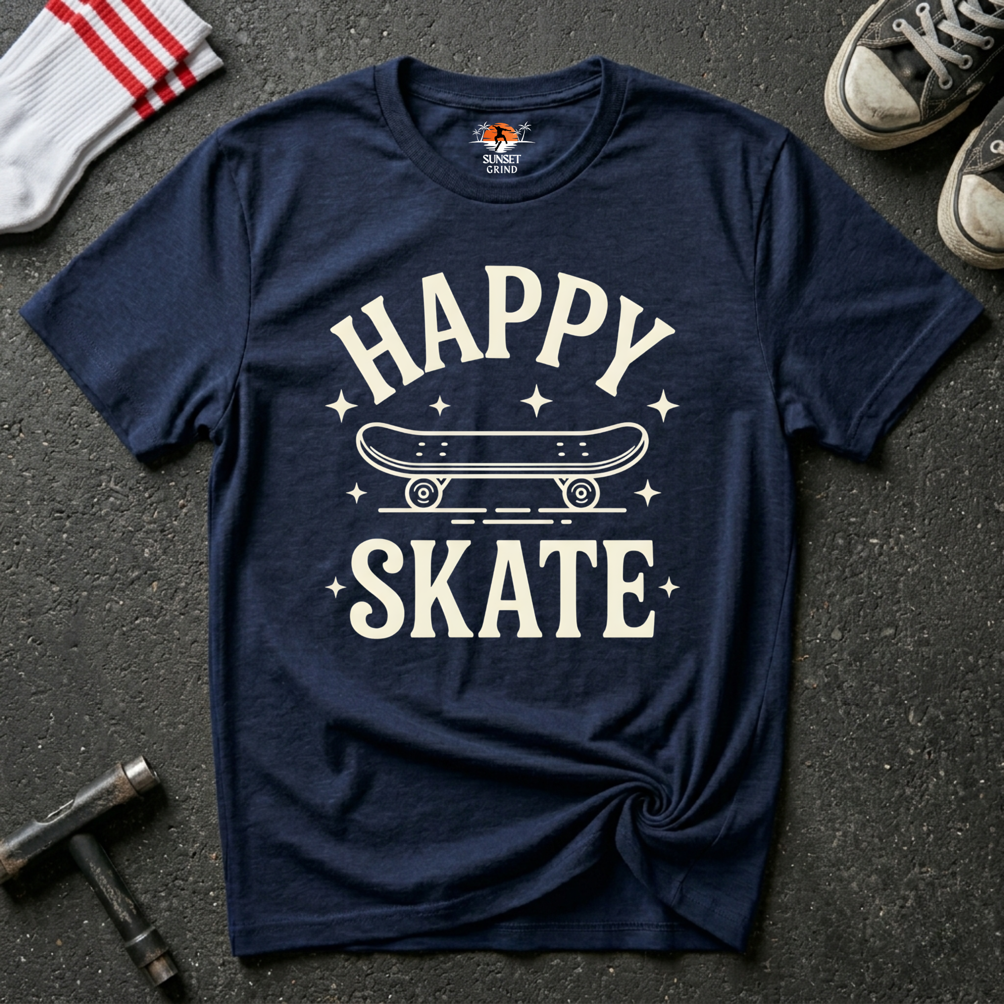HAPPY SKATE-MINIMAL T-Shirt