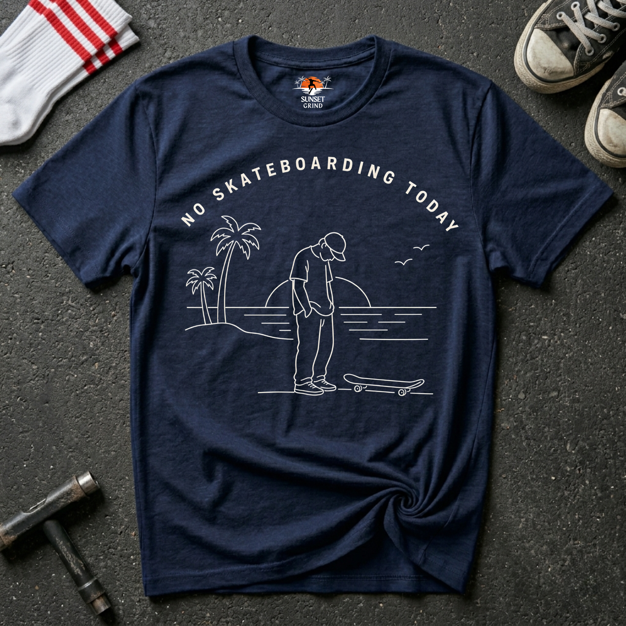 NO SKATEBOARDING TODAY T-Shirt