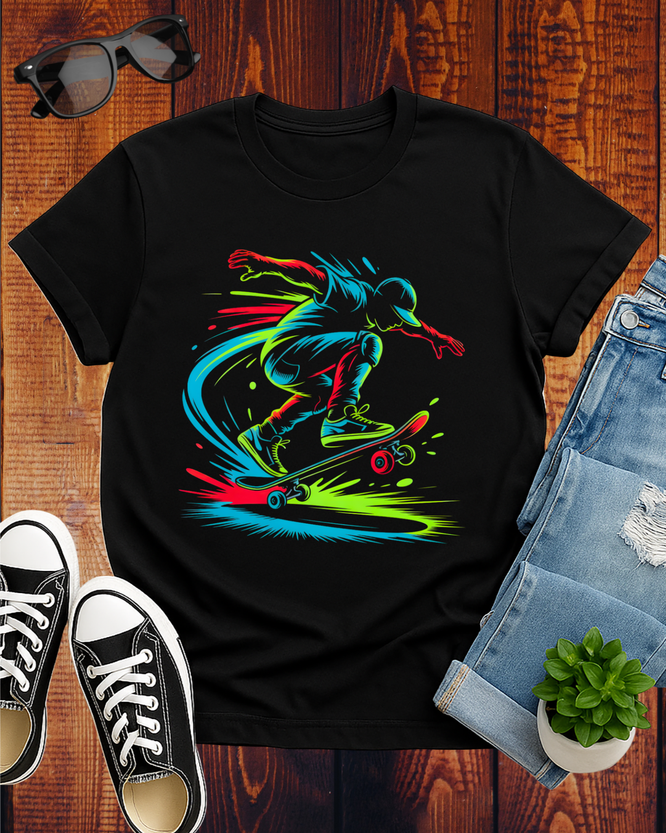 COLORFUL SKATER T-Shirt
