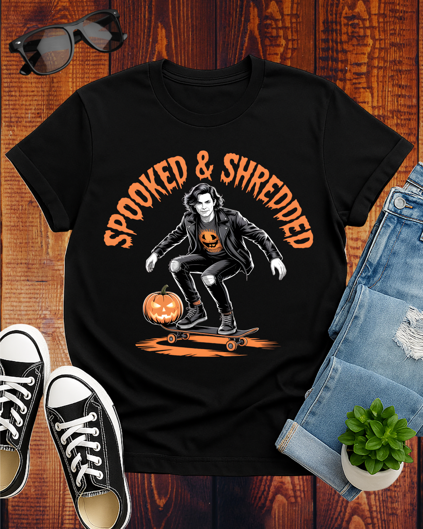 SPOOKED & SHREDDED MEN 2 T-Shirt