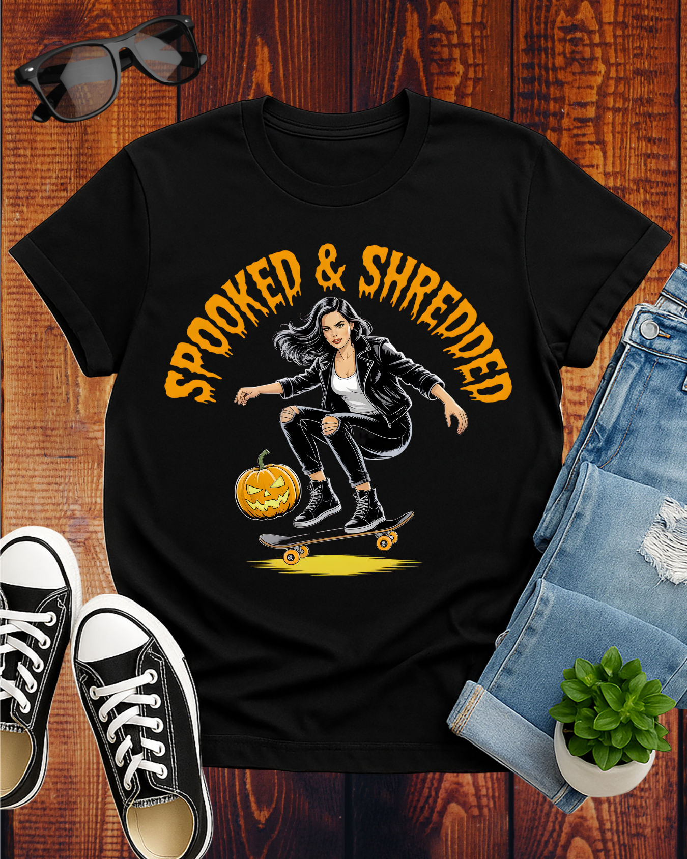 SPOOKED & SHREDDED WOMAN 2 T-Shirt