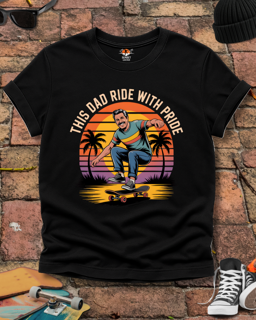 THIS DAD RIDE WITH PRIDE 2 T-Shirt