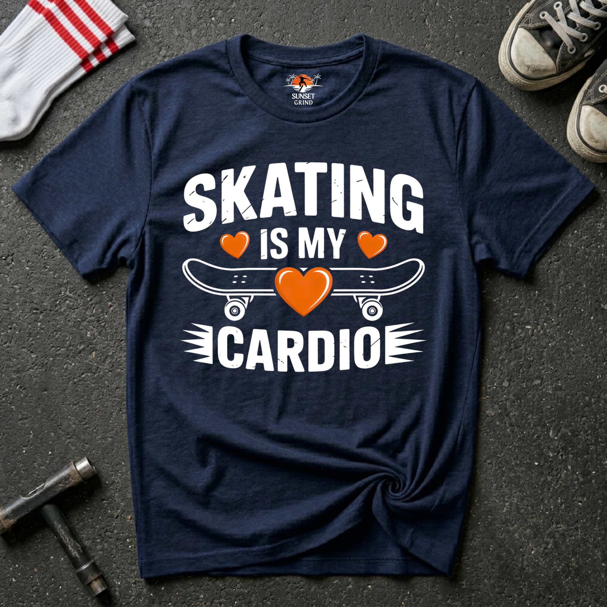 SKATING IS MY CARDIO 2 T-Shirt
