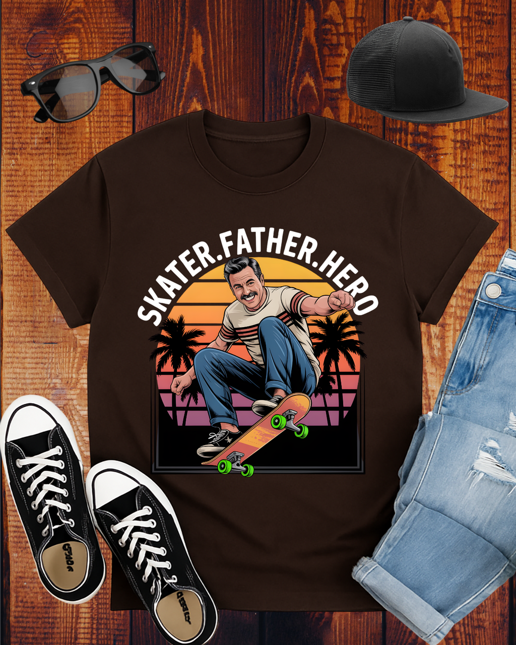 SKATER.FATHER.HERO T-Shirt