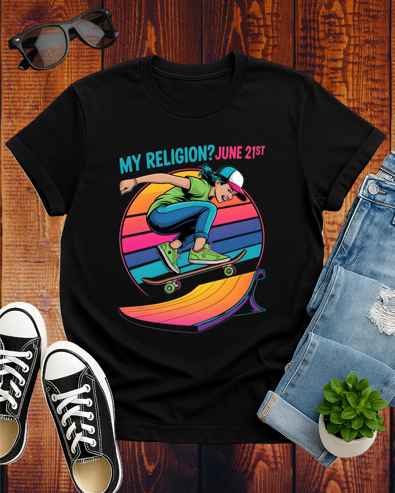 MY RELIGION? JUNE 21ST T-Shirt 2