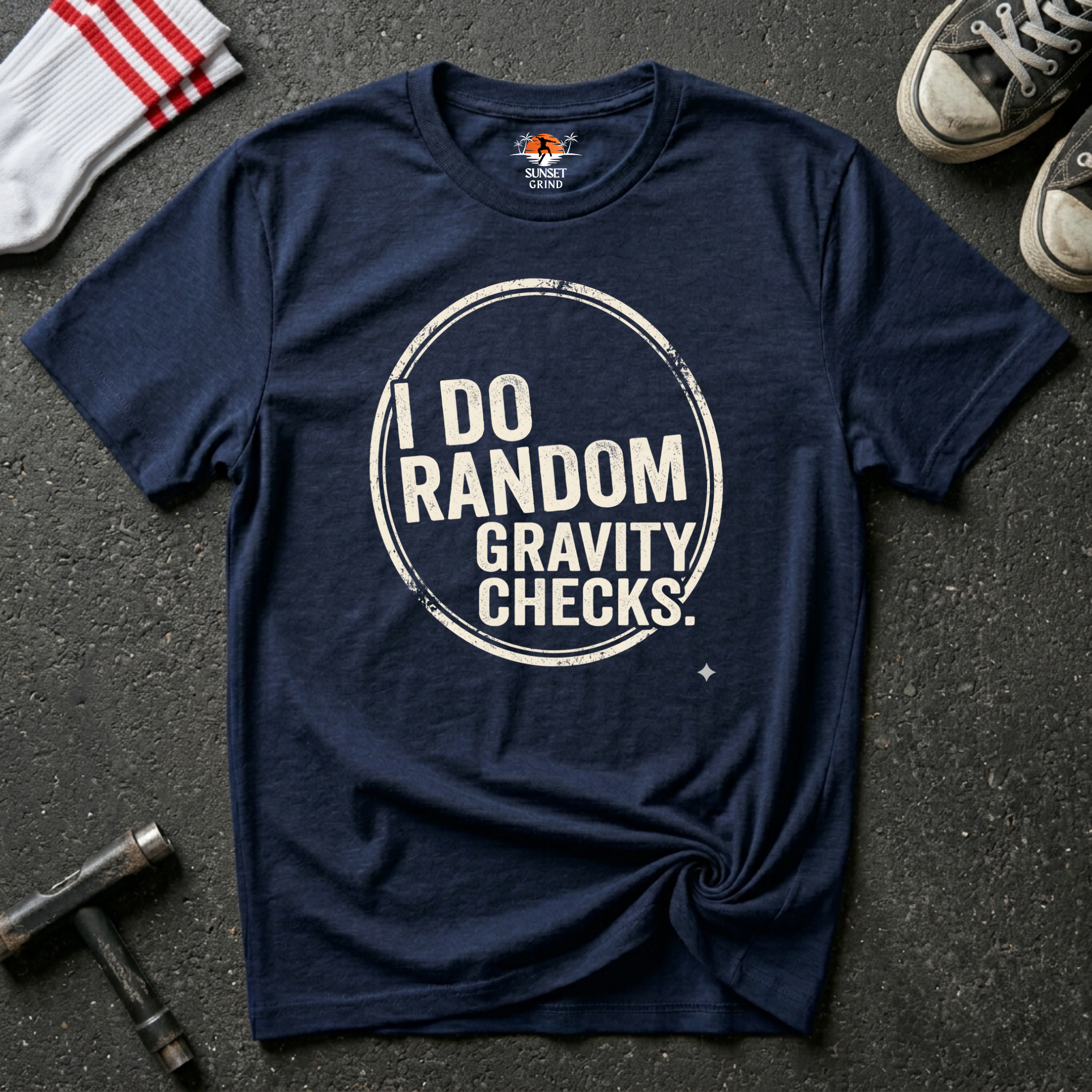 GRAVITY CHECKS-CIRCLE T-Shirt
