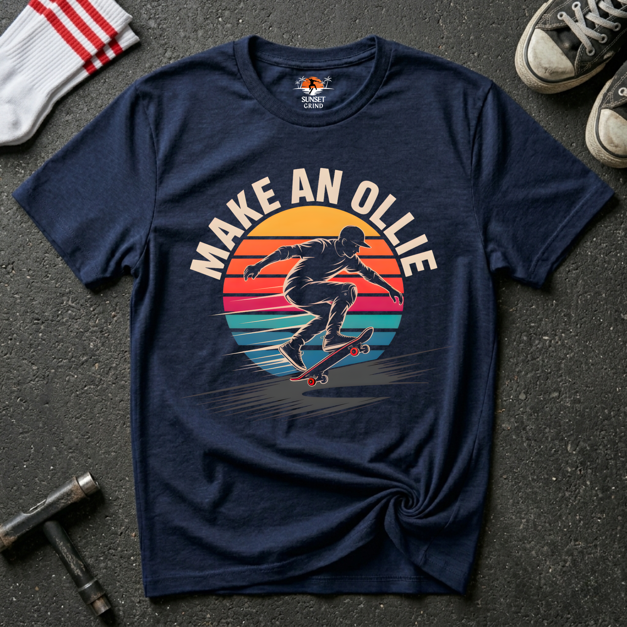 MAKE AN OLLIE SKATE PULSE T-Shirt