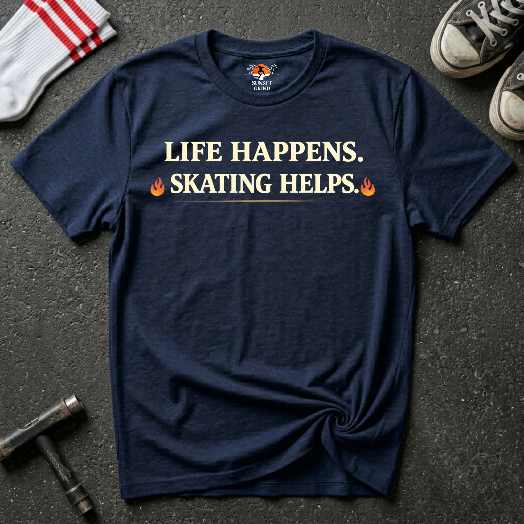 SKATING HELPS T-Shirt