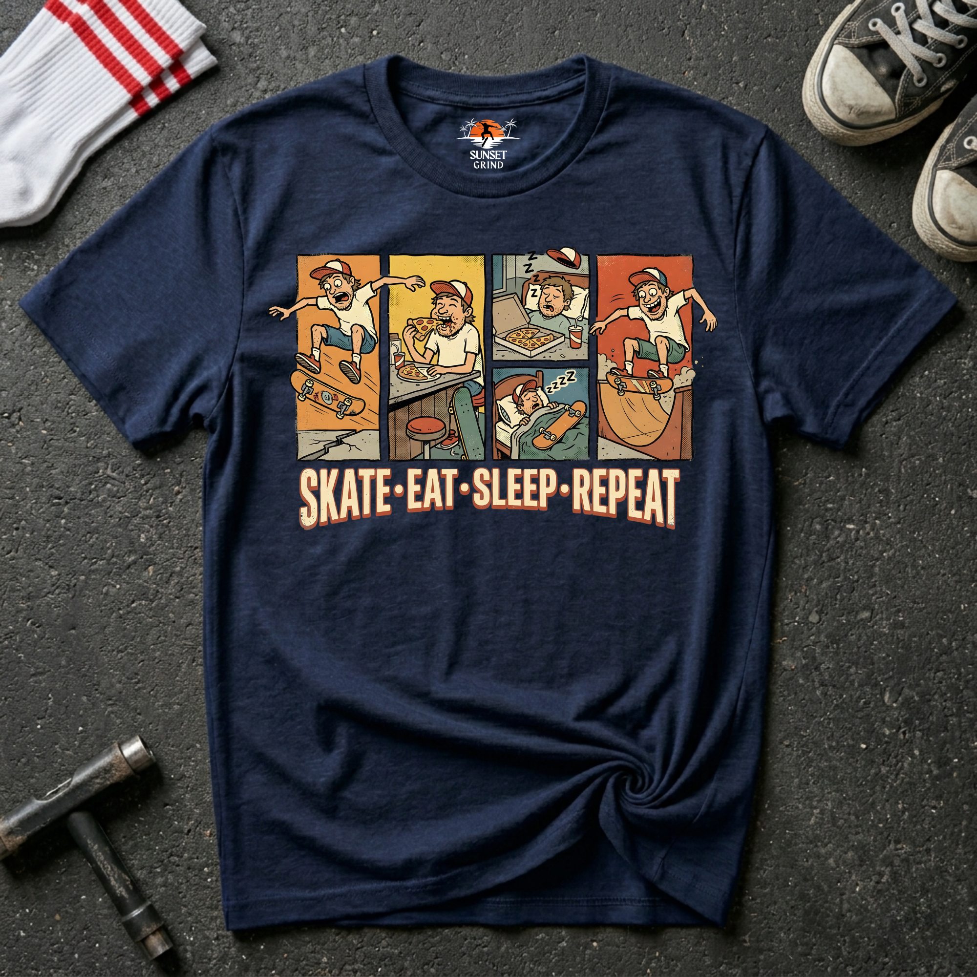 SKATE.EAT.SLEEP.REPEAT. T-Shirt