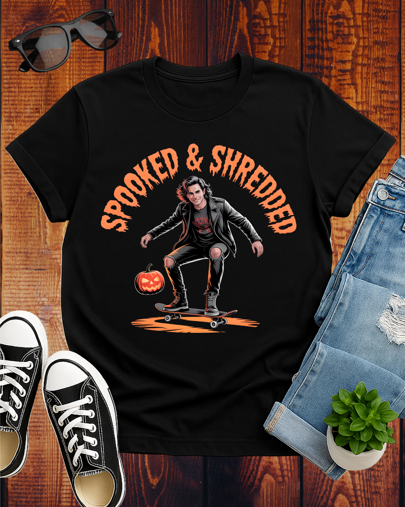 SPOOKED & SHREDDED MEN 3 T-Shirt