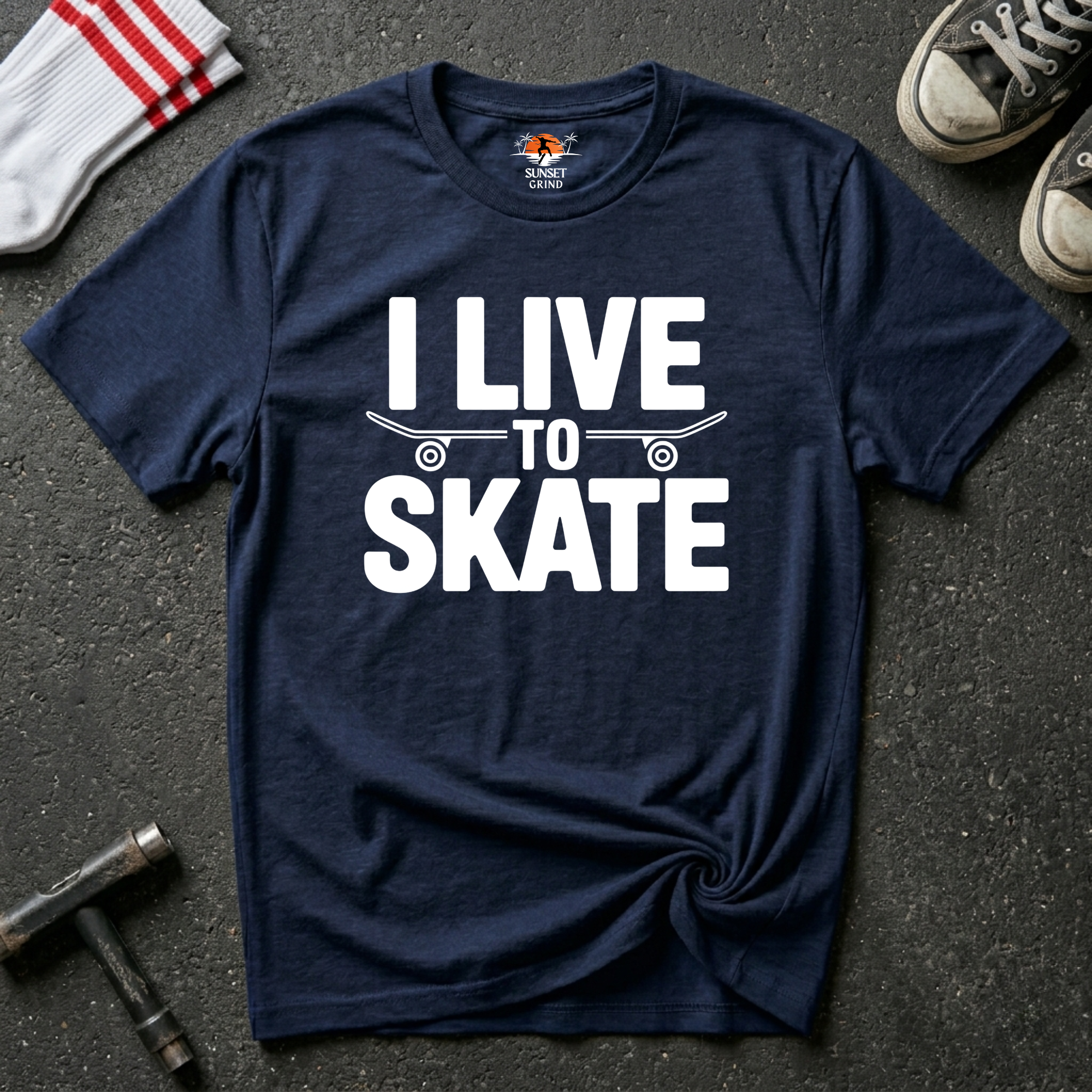 I LIVE TO SKATE T-Shirt
