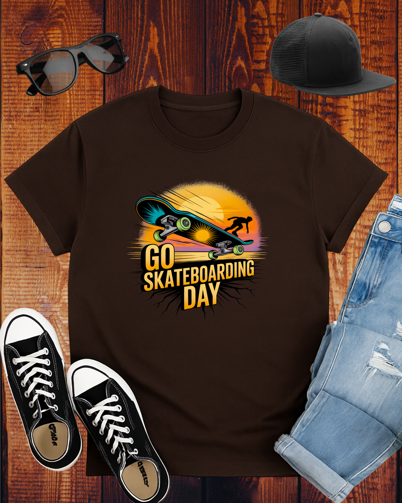 GO SKATEBOARDING DAY COMPETITOR T-Shirt