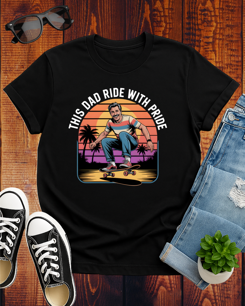 THIS DAD RIDE WITH PRIDE T-Shirt