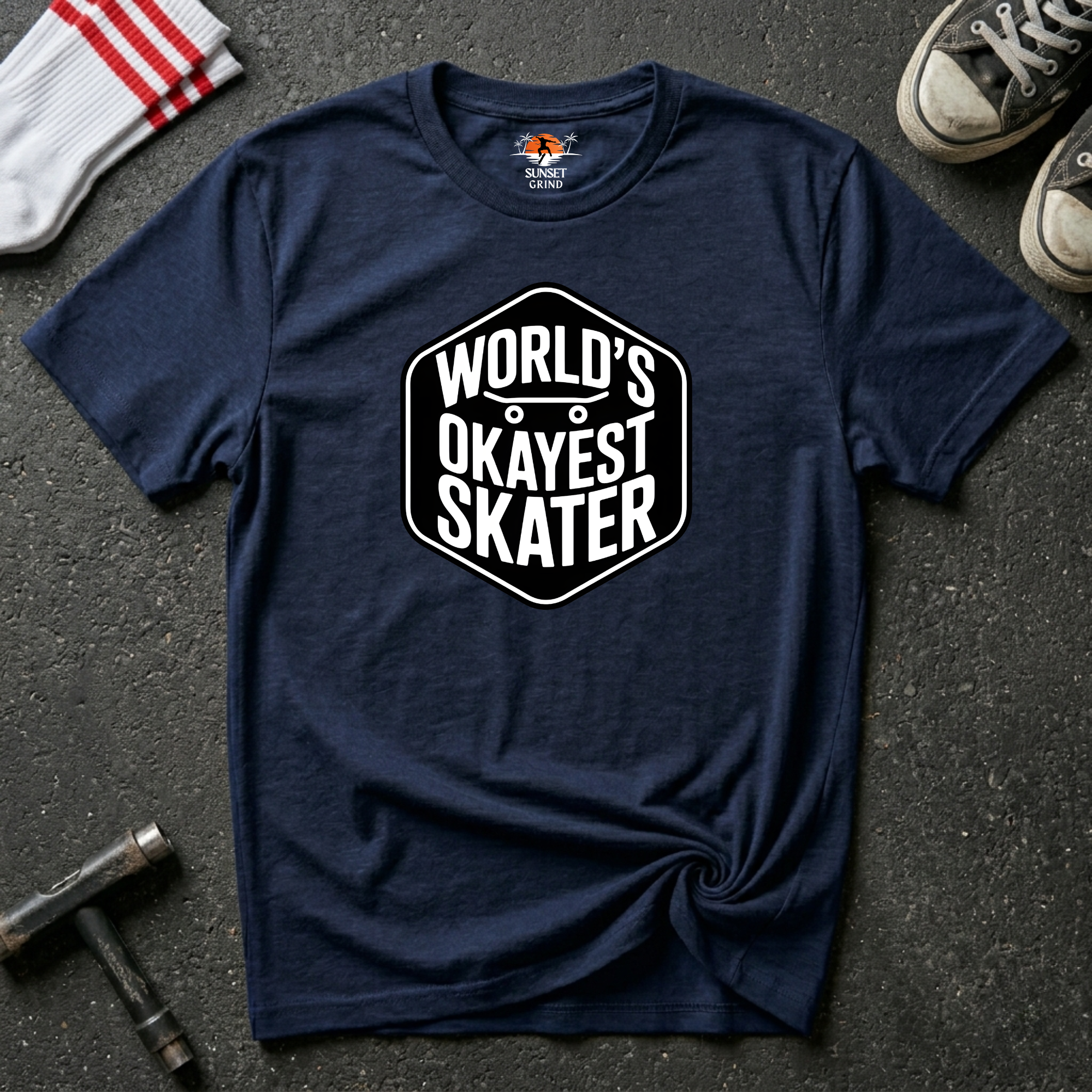 WORLD'S OKAYEST SKATER T-Shirt