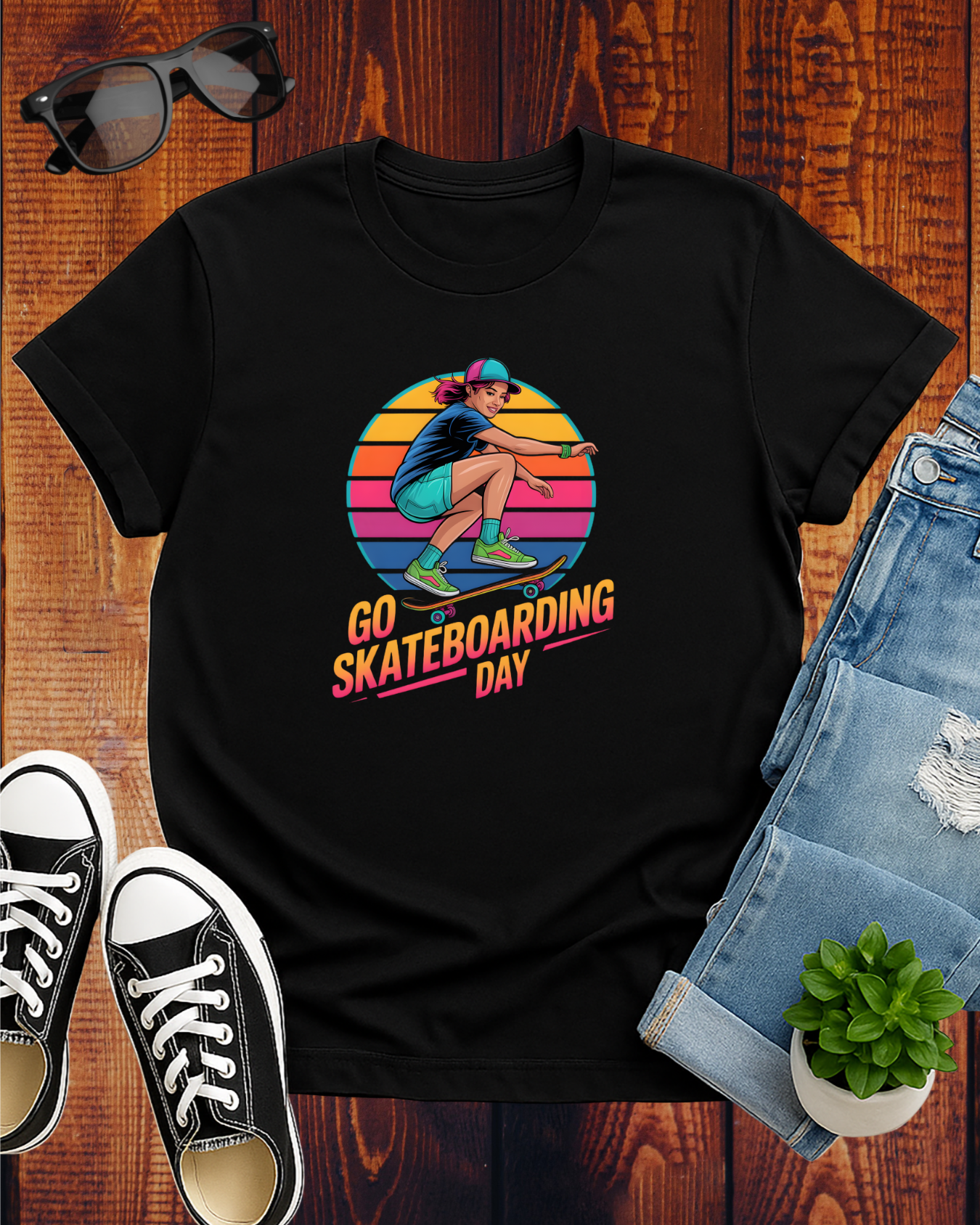 GO SKATEBOARDING DAY 2 T-Shirt