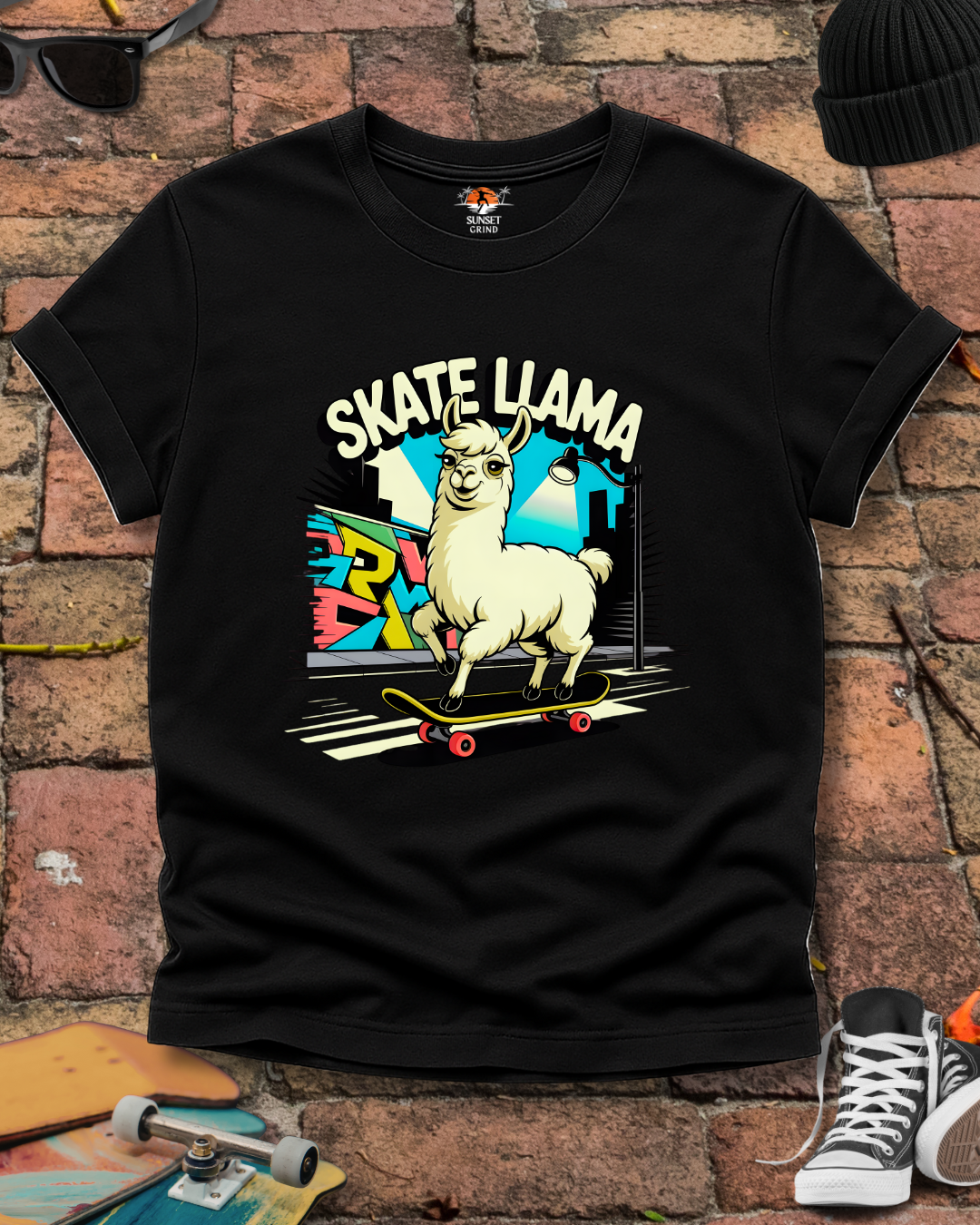 SKATE LLAMA T-Shirt