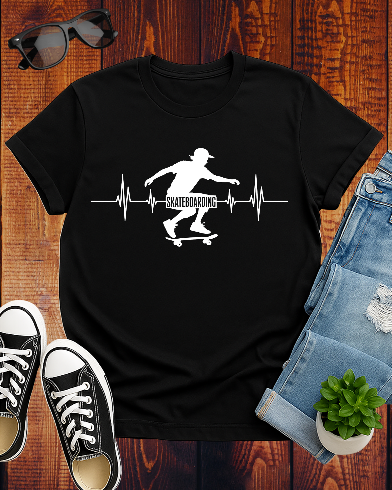 SKATEBOARDING CARDIOGRAM 2 T-Shirt