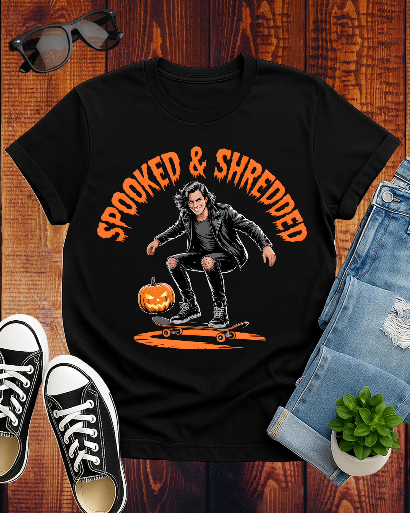 SPOOKED & SHREDDED MEN T-Shirt