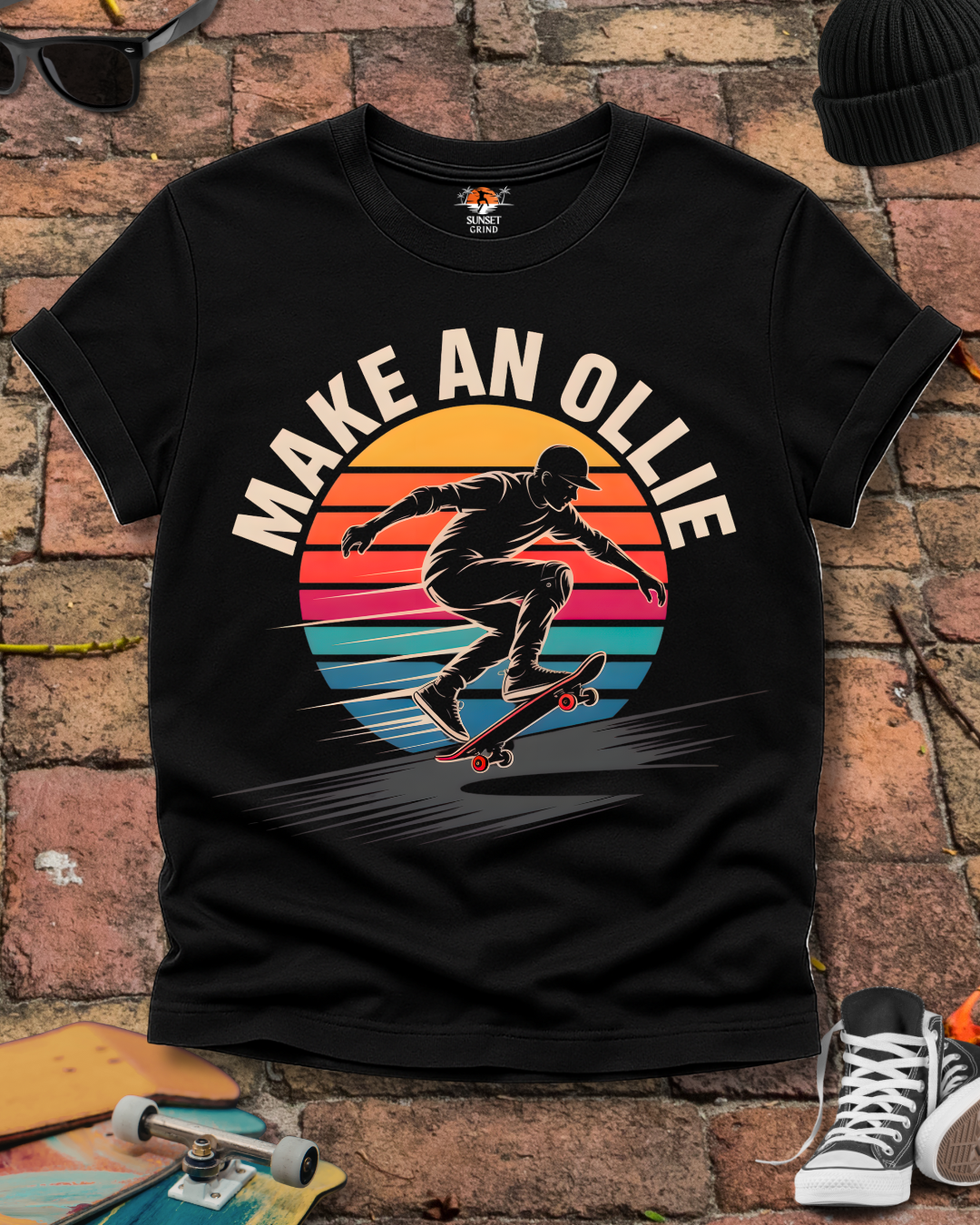MAKE AN OLLIE SKATE PULSE T-Shirt