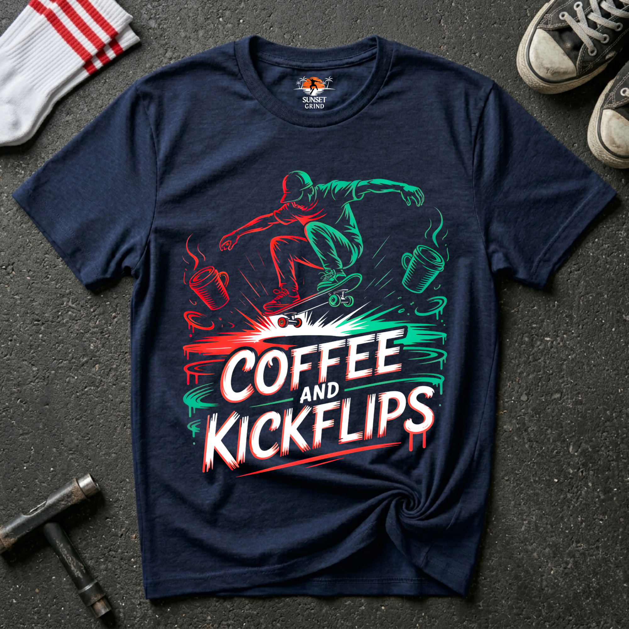 COFFEE AND KICKFLIPS T-Shirt