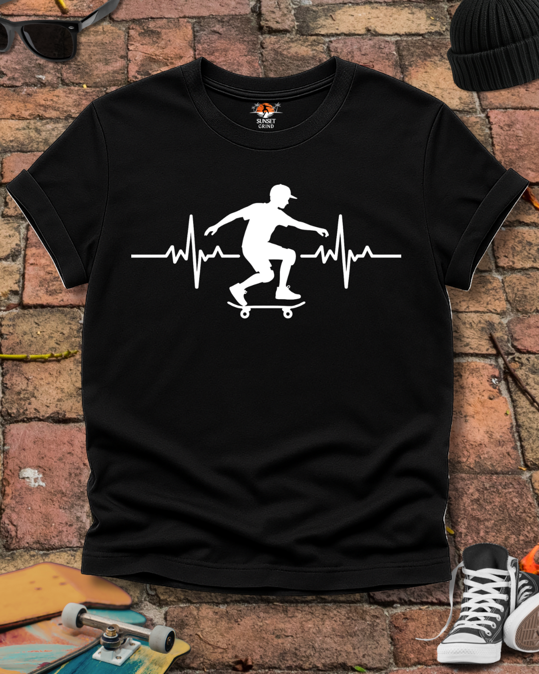 SKATEBOARDING CARDIOGRAM T-Shirt