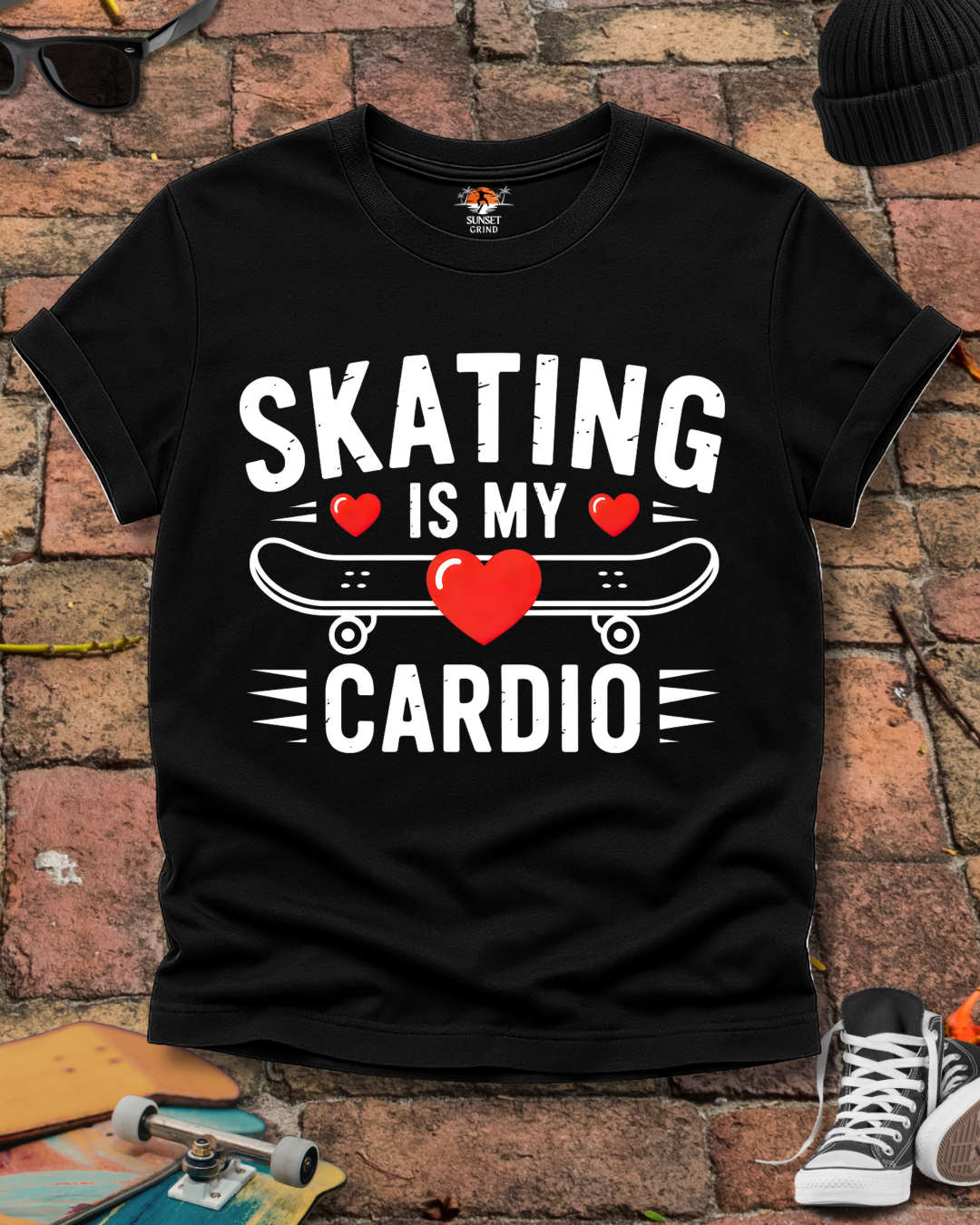 SKATING IS MY CARDIO T-Shirt