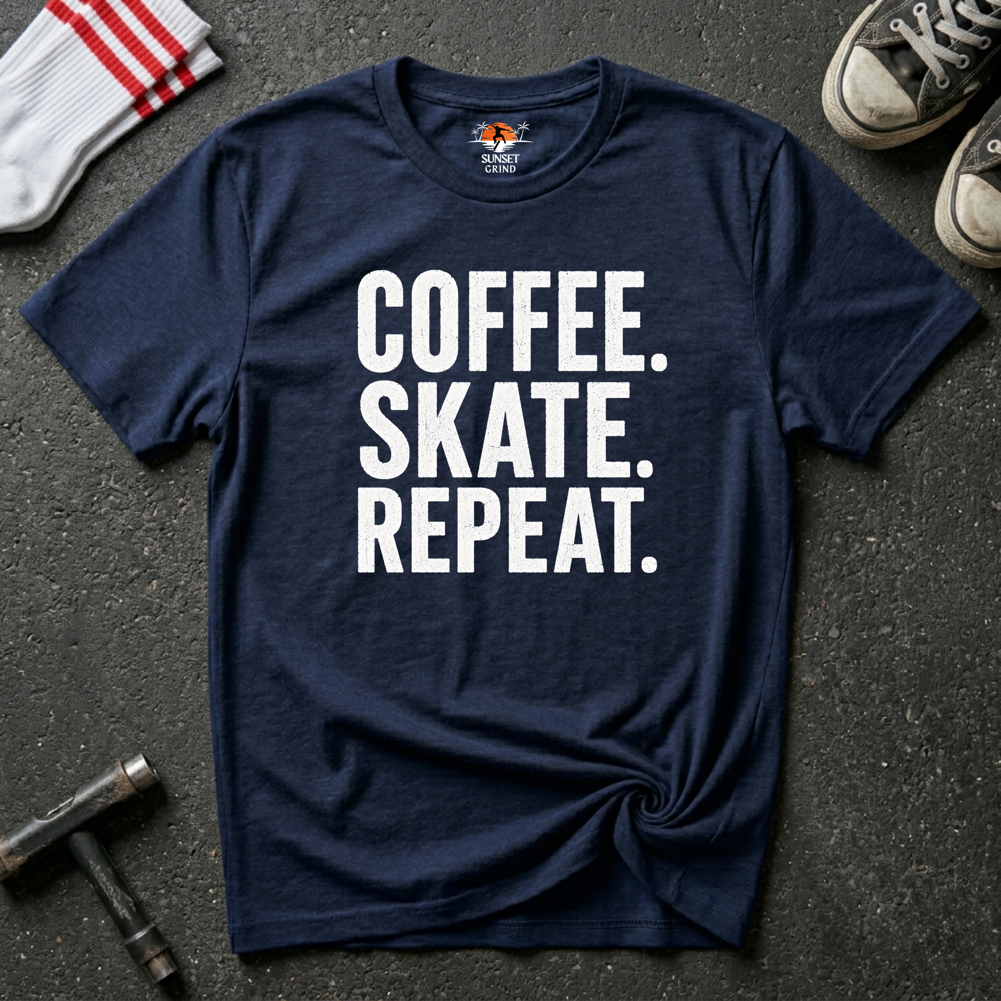 COFFEE.SKATE.REPEAT T-Shirt