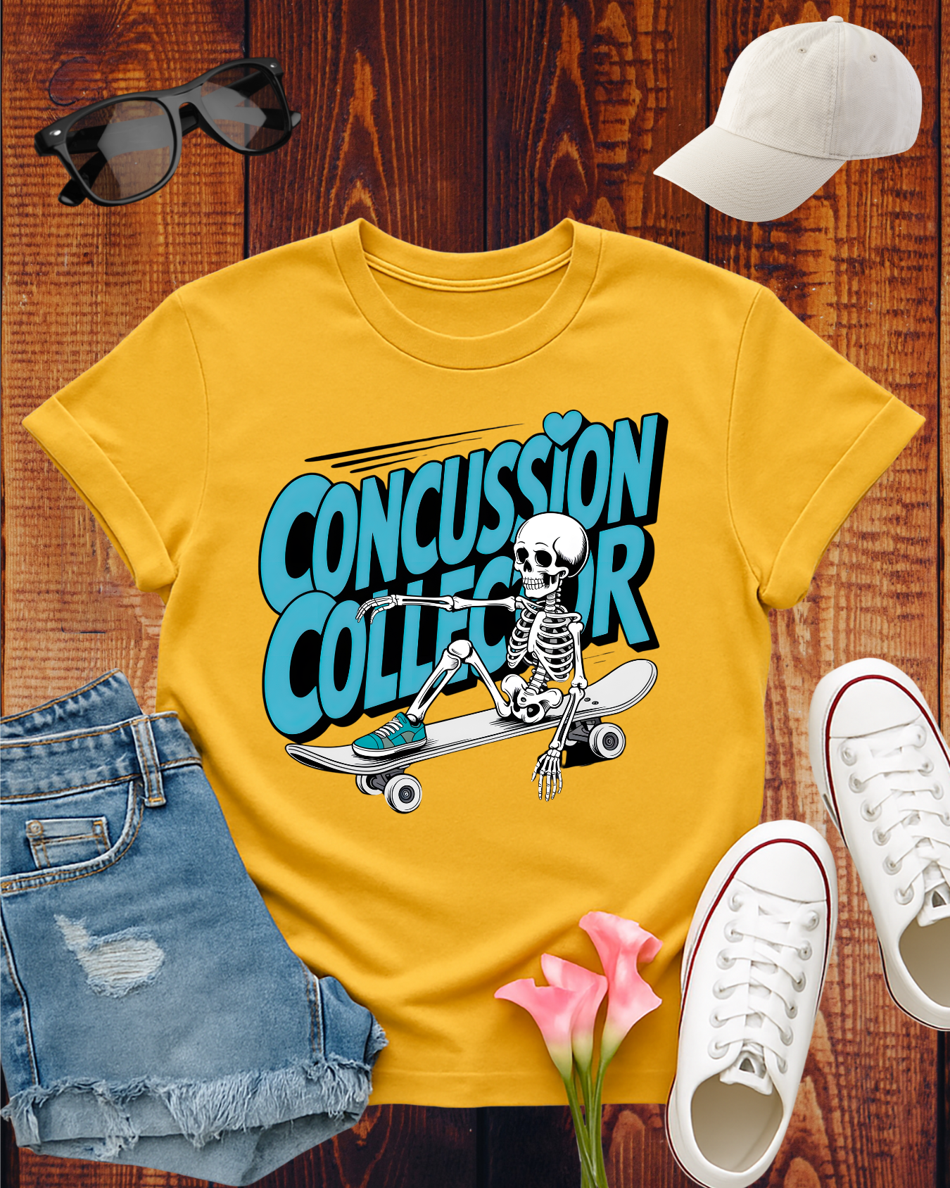CONCUSSION COLLECTOR TURQUOISE T-Shirt