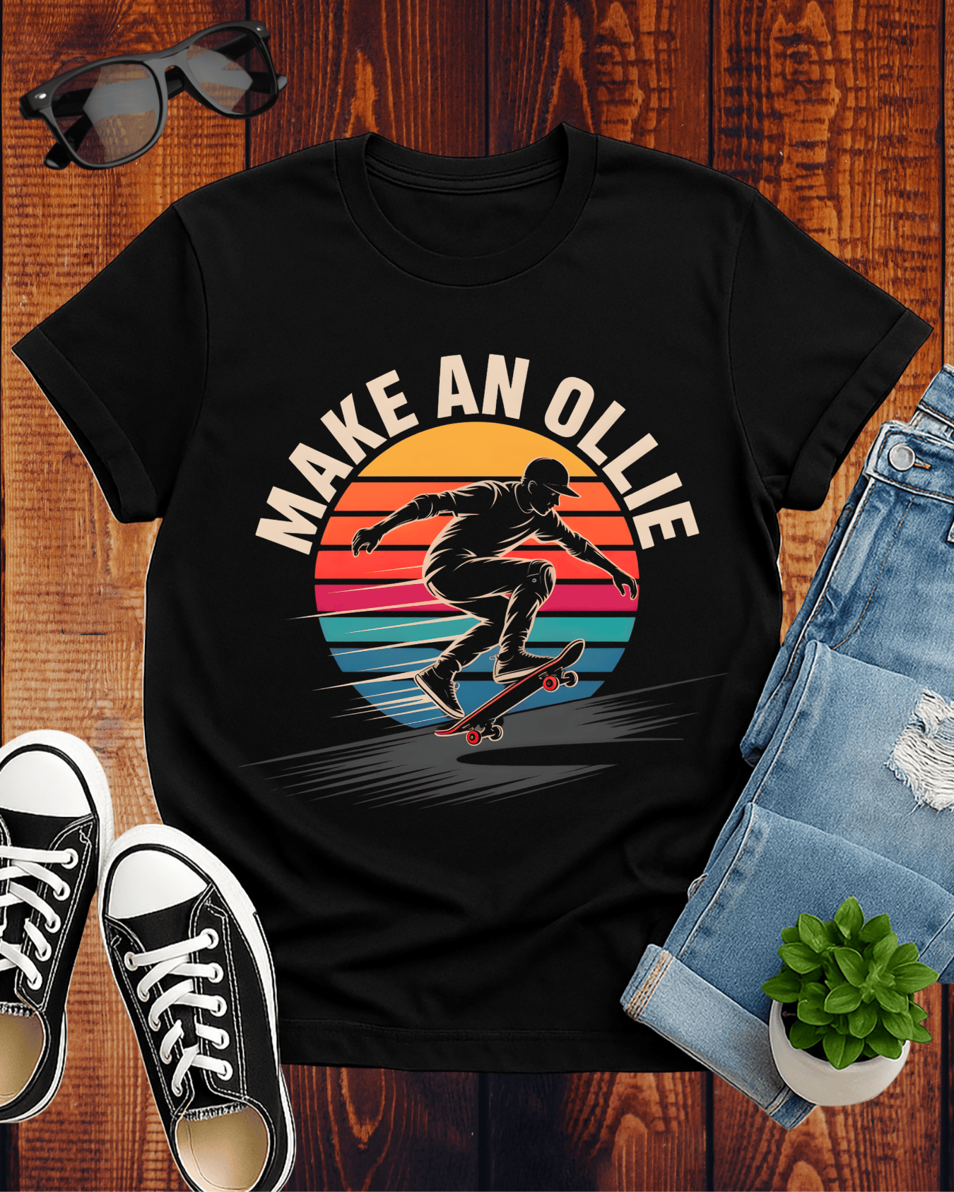 MAKE AN OLLIE SKATE PULSE T-Shirt