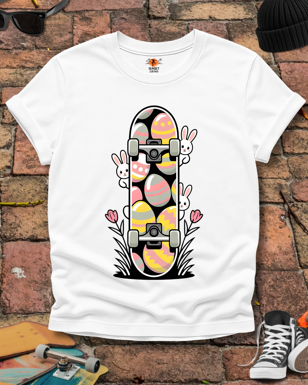 Bunny Skateboard T-Shirt