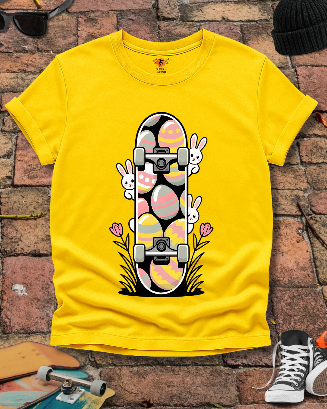 Bunny Skateboard T-Shirt