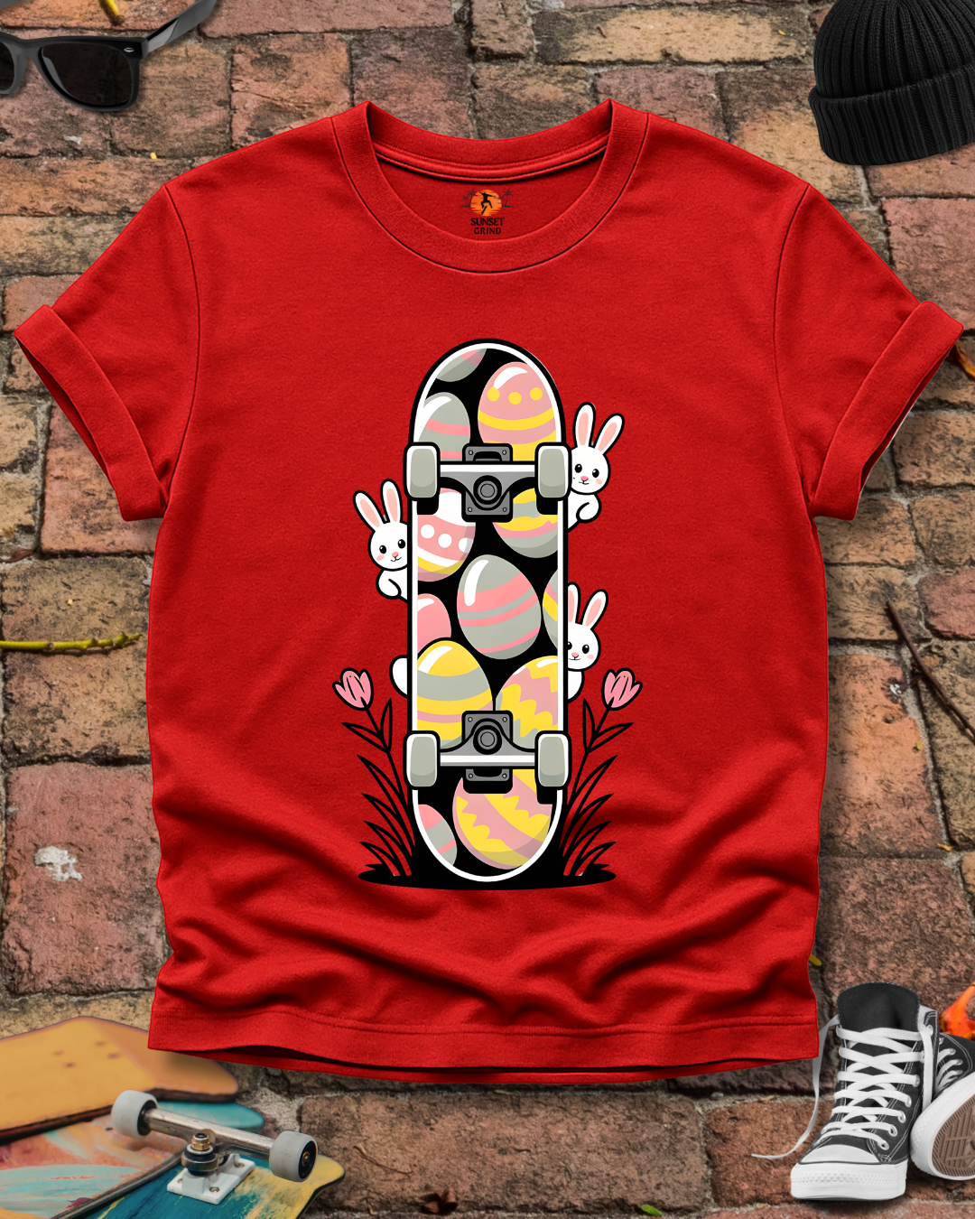 Bunny Skateboard T-Shirt