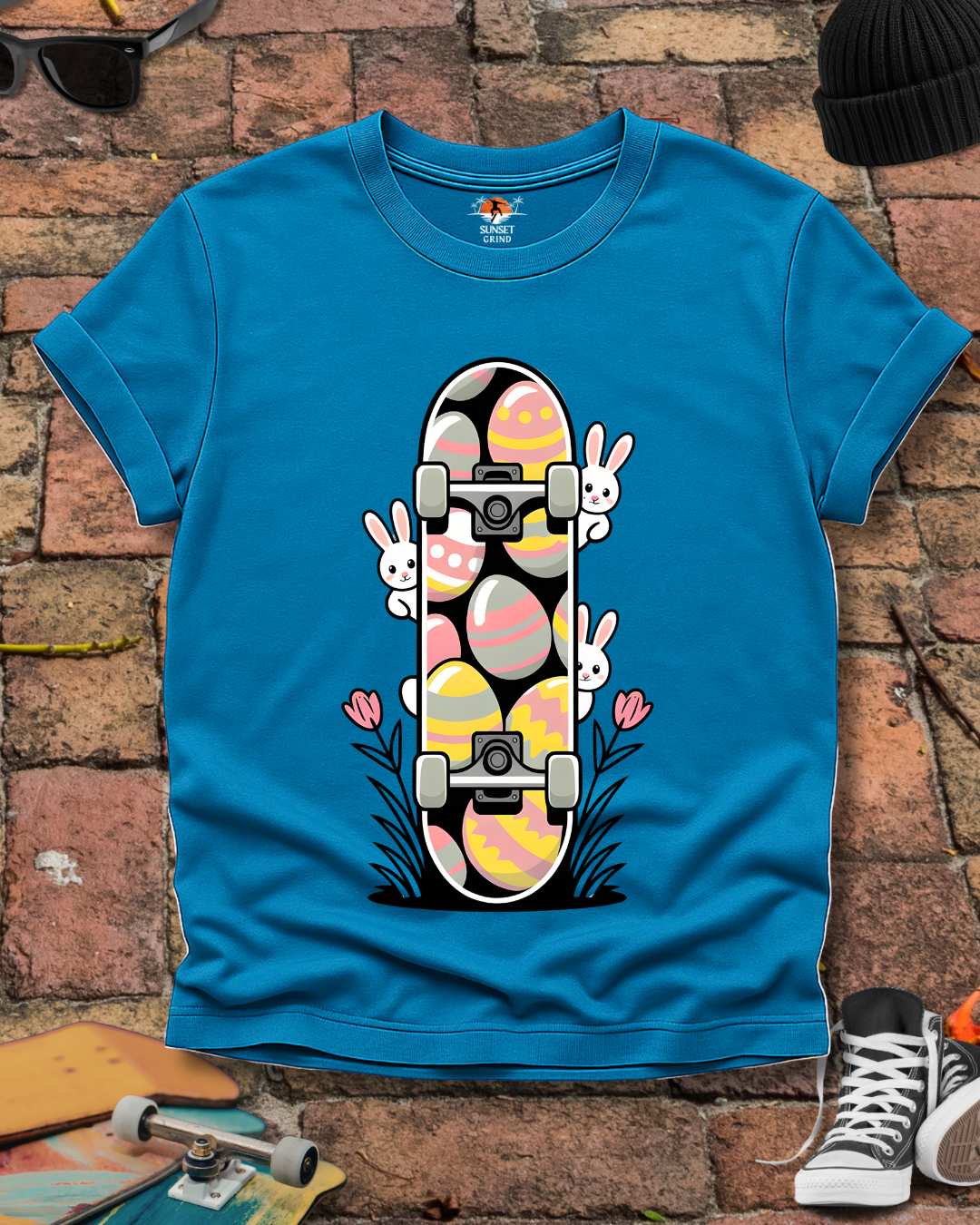 Bunny Skateboard T-Shirt