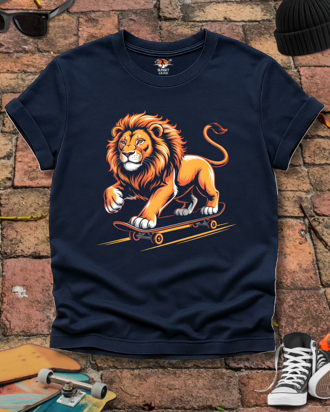 Skating Lion T-Shirt