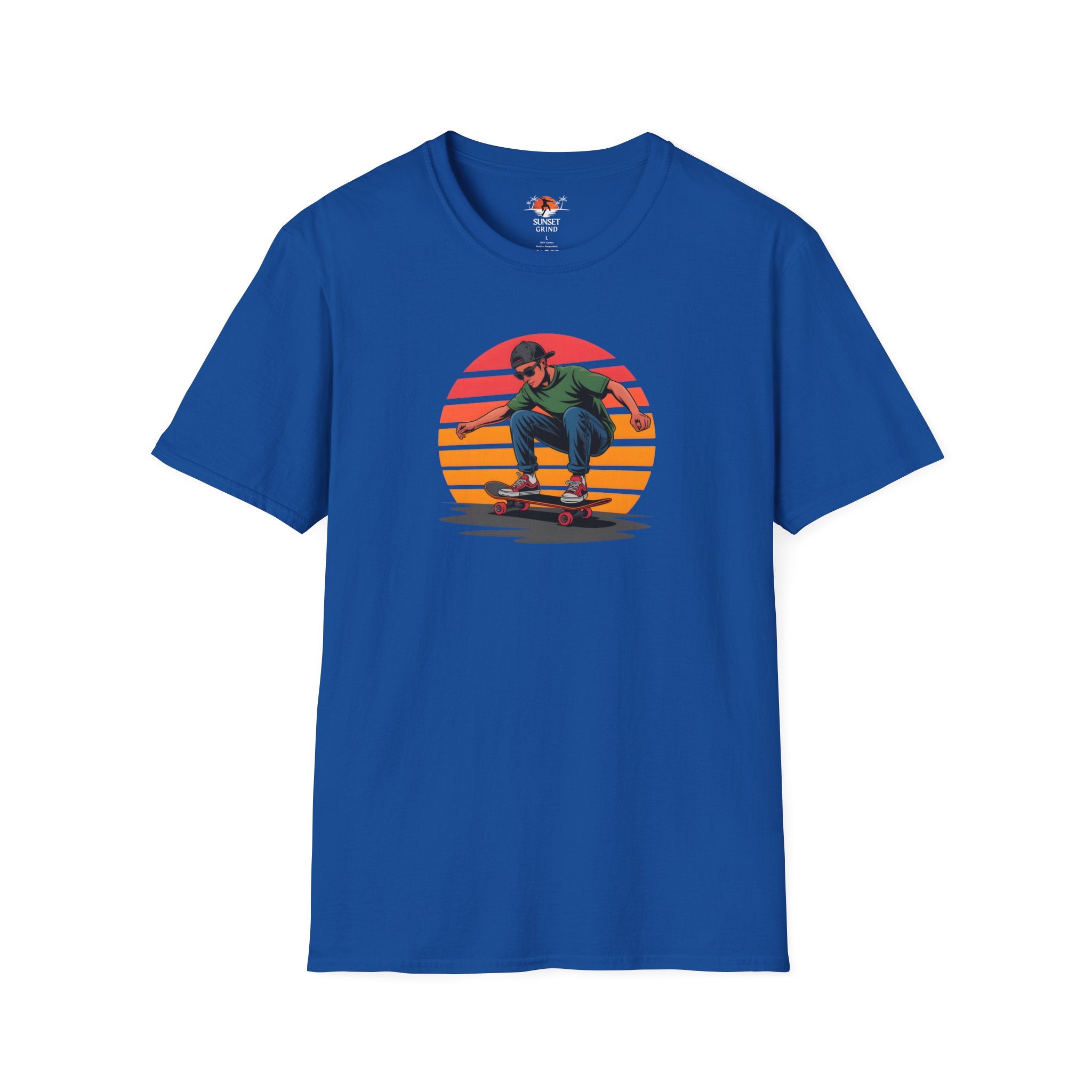 SKATEBOARDING VINTAGE RETRO SUNSET T-Shirt