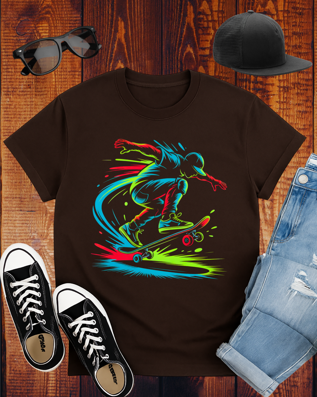 COLORFUL SKATER T-Shirt