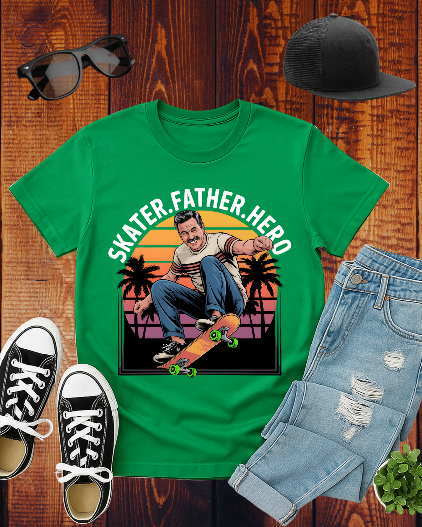 SKATER.FATHER.HERO T-Shirt
