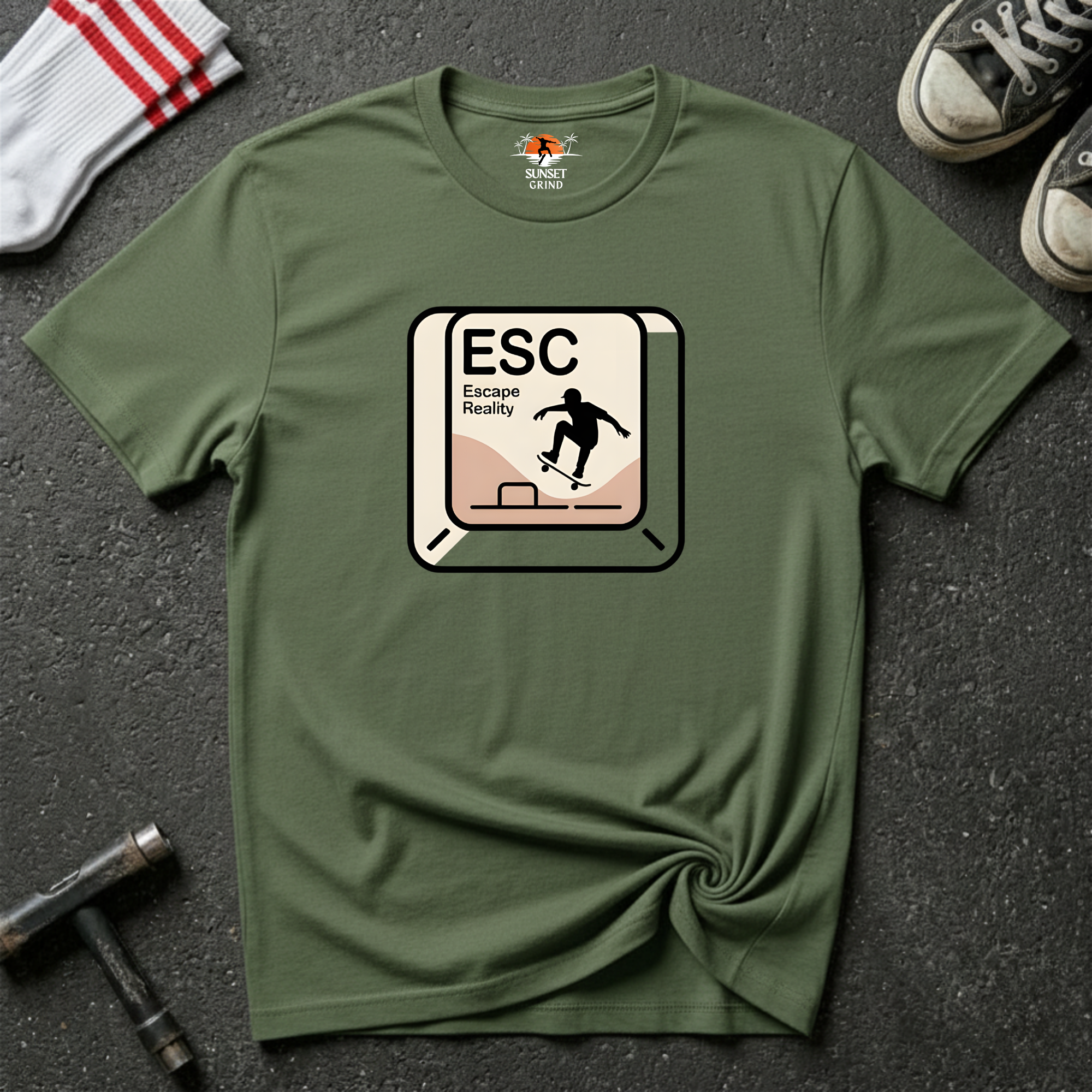 ESCAPE BUTTON T-Shirt