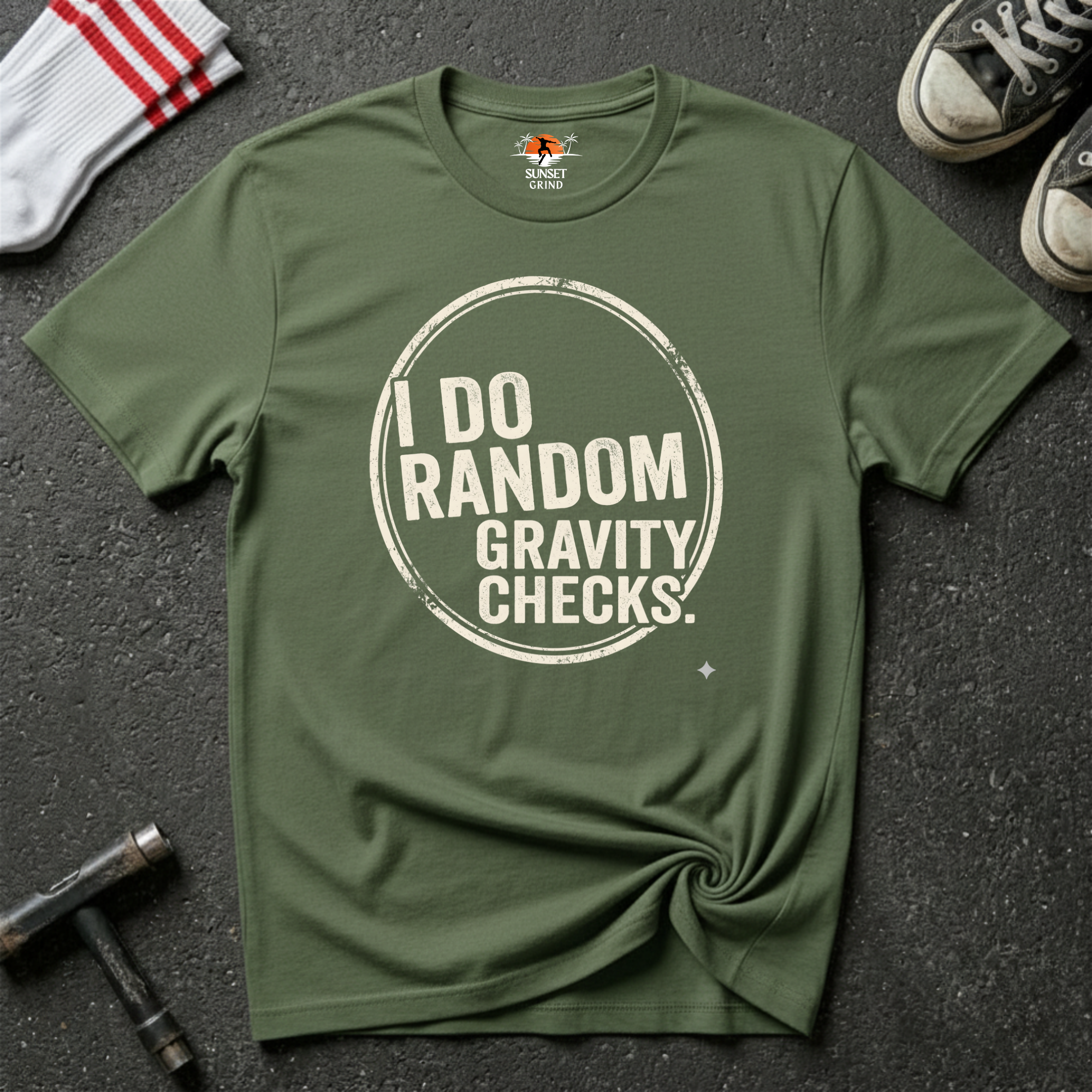 GRAVITY CHECKS-CIRCLE T-Shirt