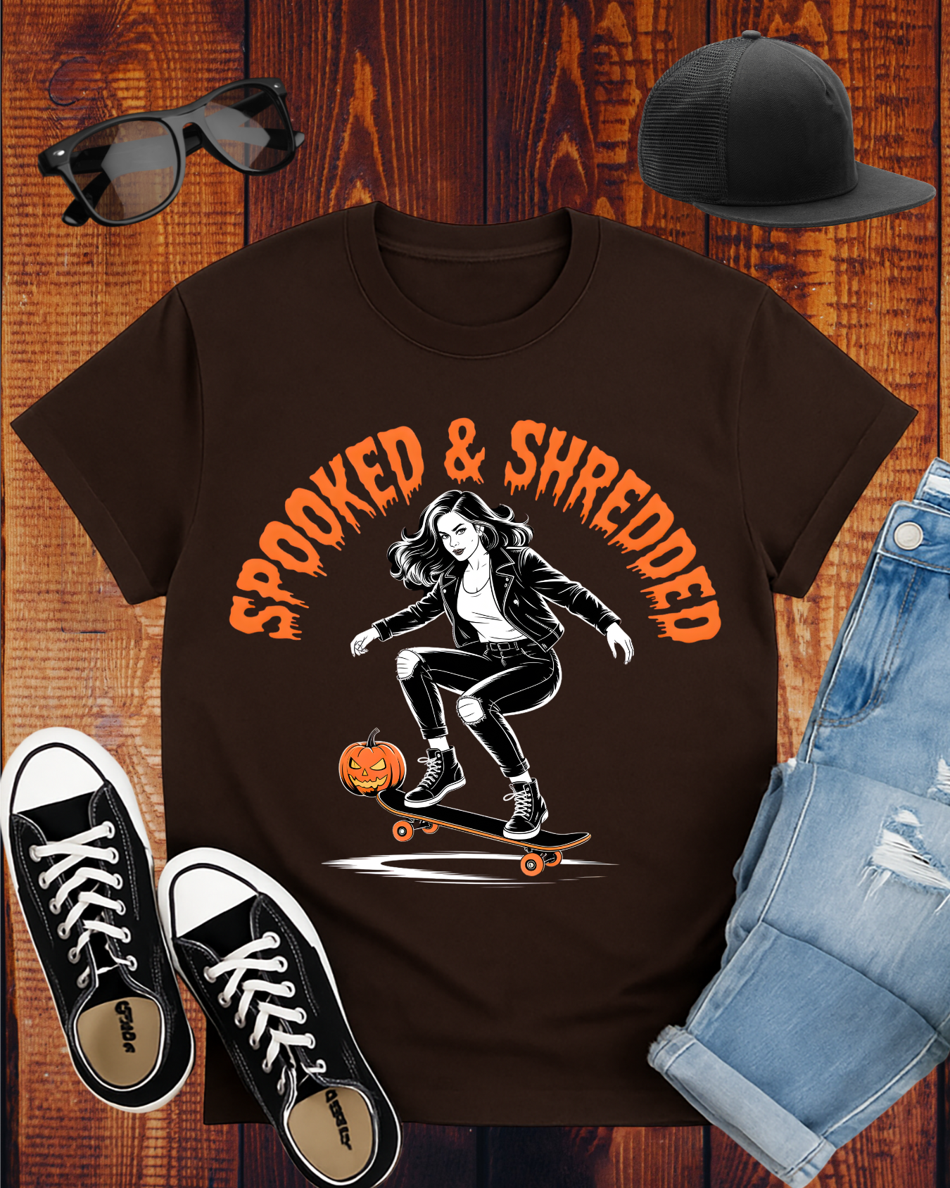 SPOOKED & SHREDDED WOMAN T-Shirt