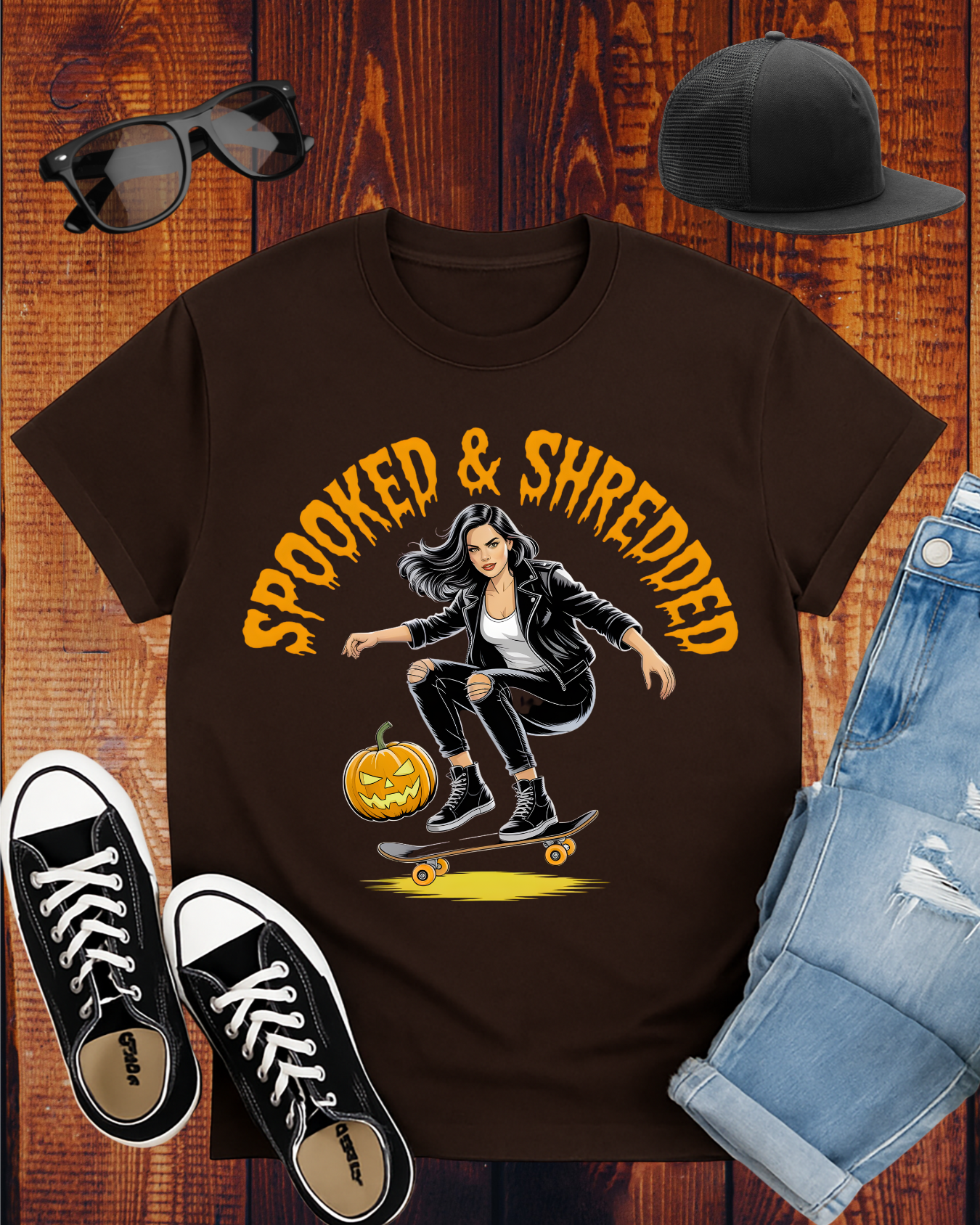 SPOOKED & SHREDDED WOMAN 2 T-Shirt