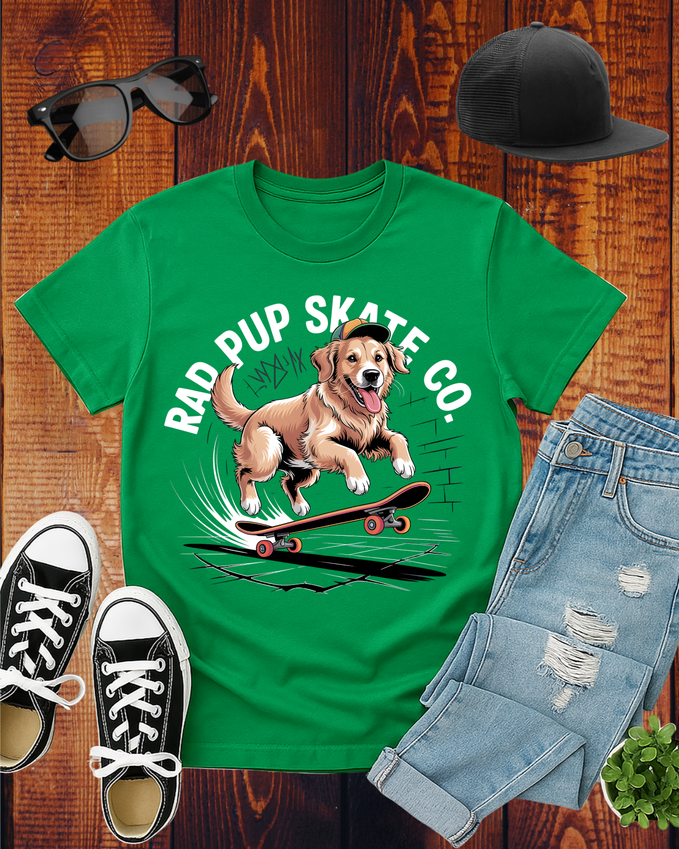 RAD PUP SKATE CO T-Shirt