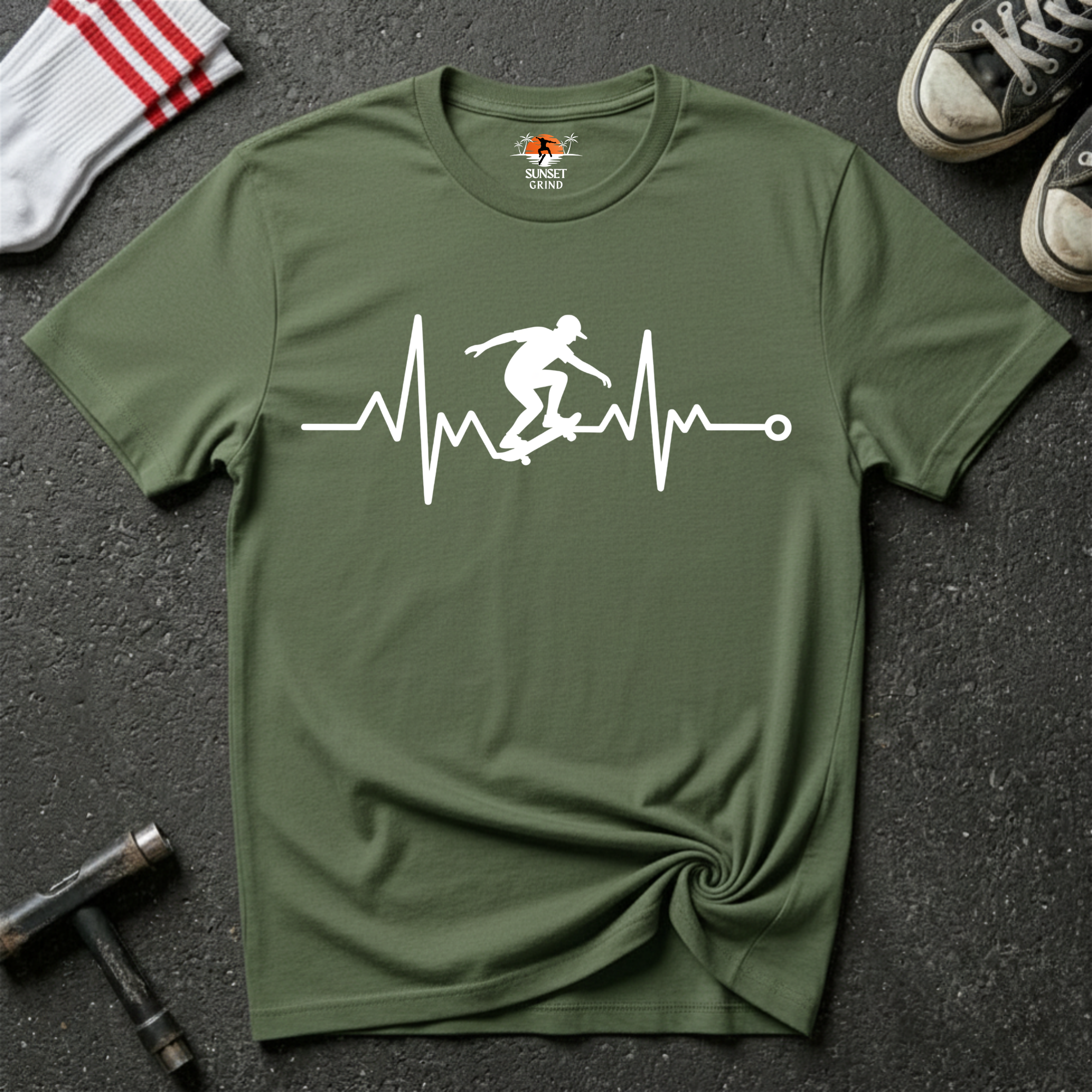 SKATER CARDIOGRAM T-Shirt
