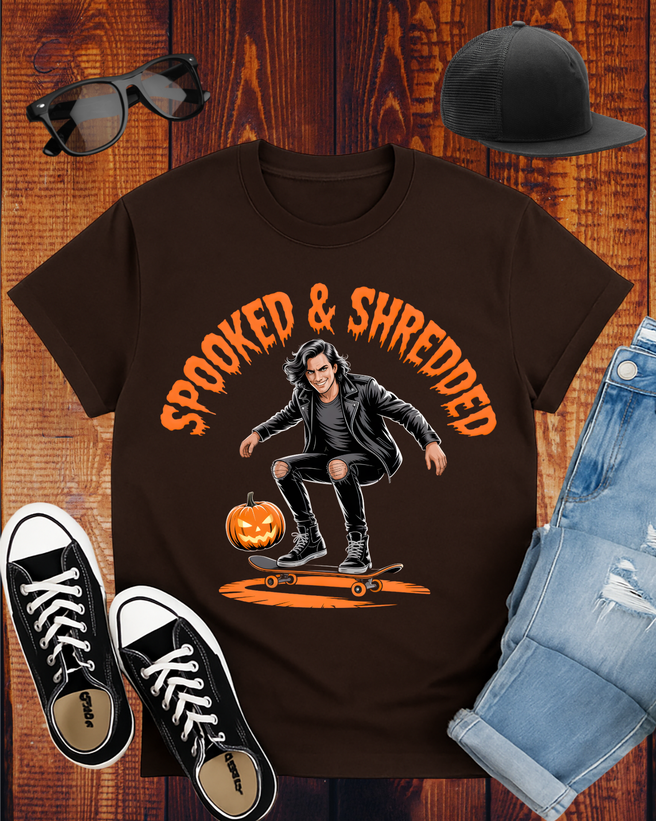 SPOOKED & SHREDDED MEN T-Shirt