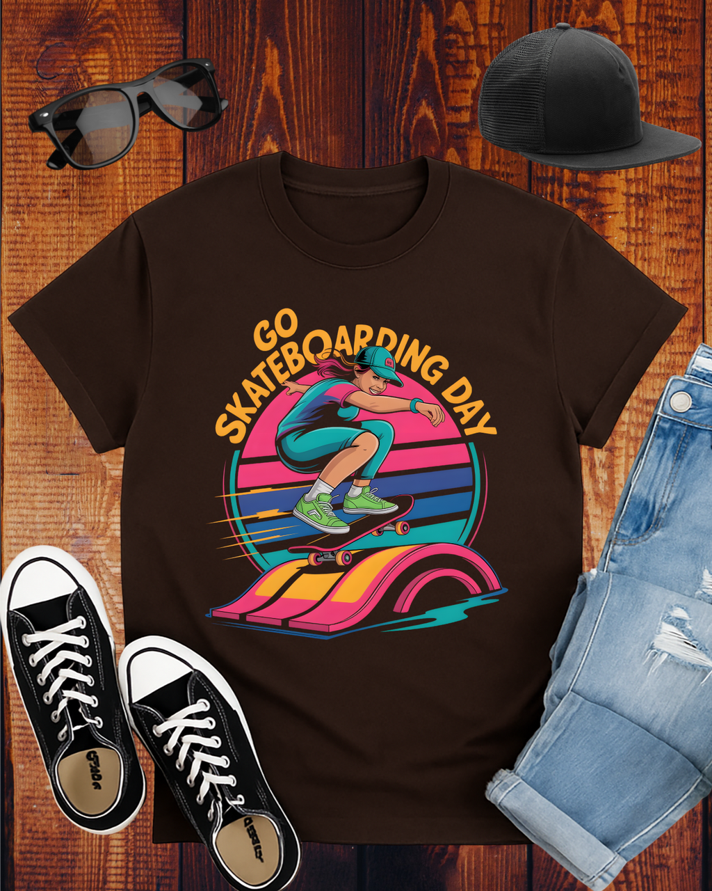 GO SKATEBOARDING DAY 3 T-Shirt